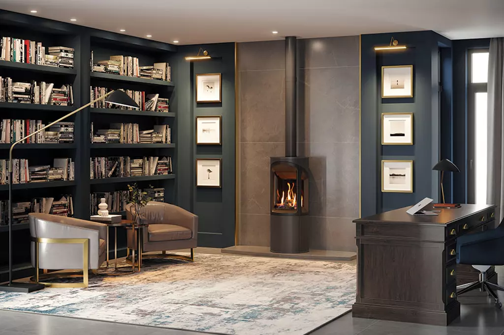 Onyx Liv 3 stove in study