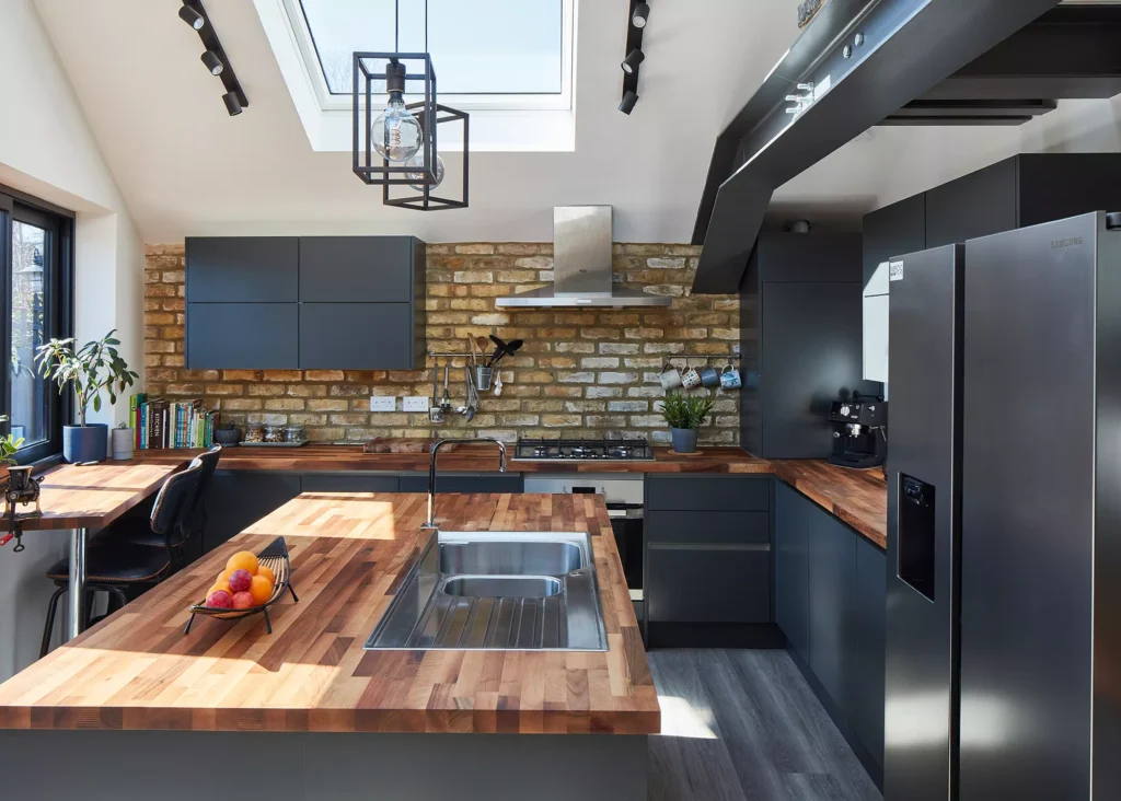 industrial style kitchen