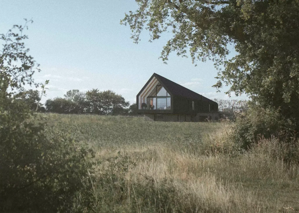 contextual barn-style self build