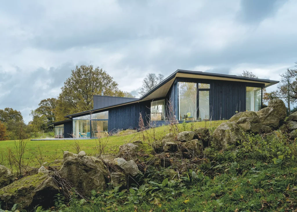 replacement home built in a cross laminated timber shell