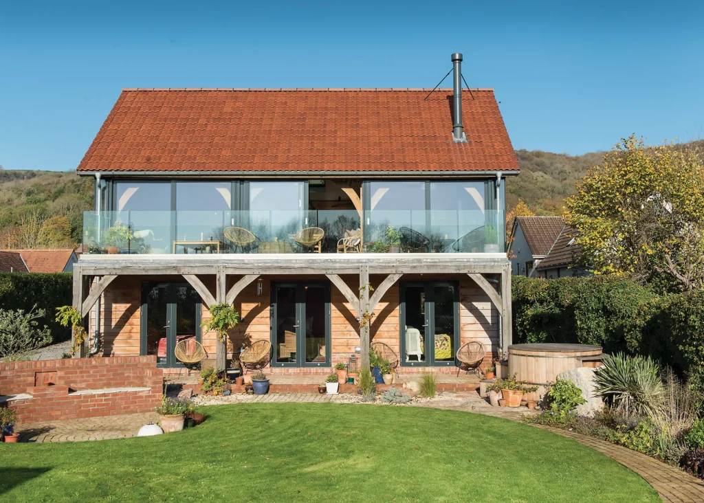 Oak Frame and SIPs Barn-Style Home