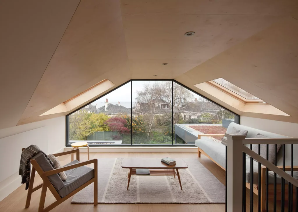 bungalow with loft conversion and glazed gable