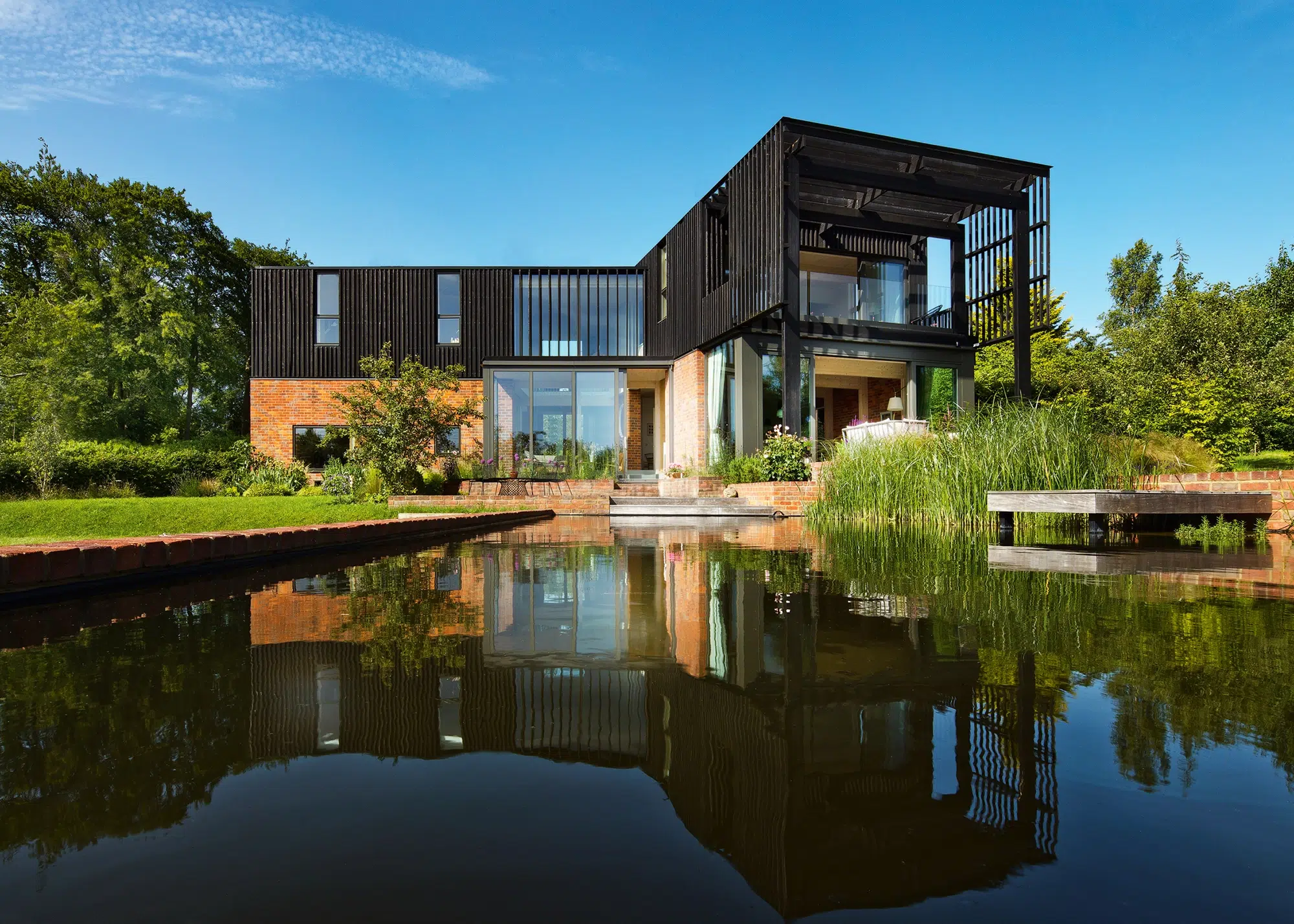 Ultra contemporary home built on a brownfield site