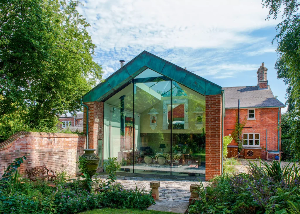 glazed extension to period home