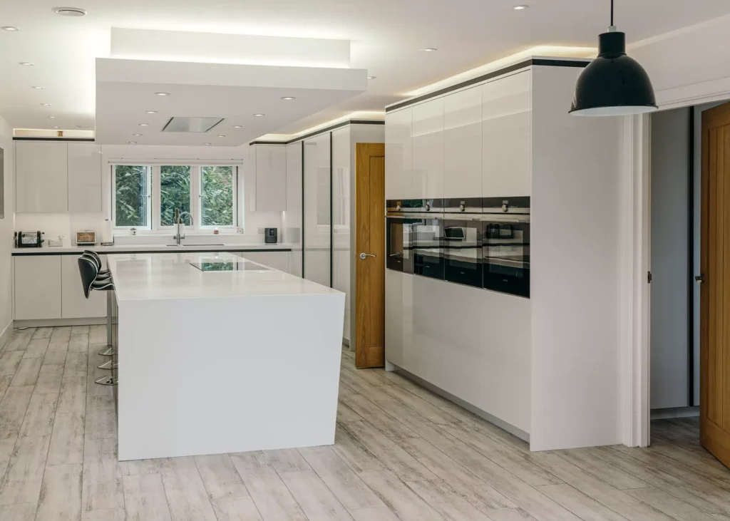bespoke kitchen design with a high-spec lighting scheme 