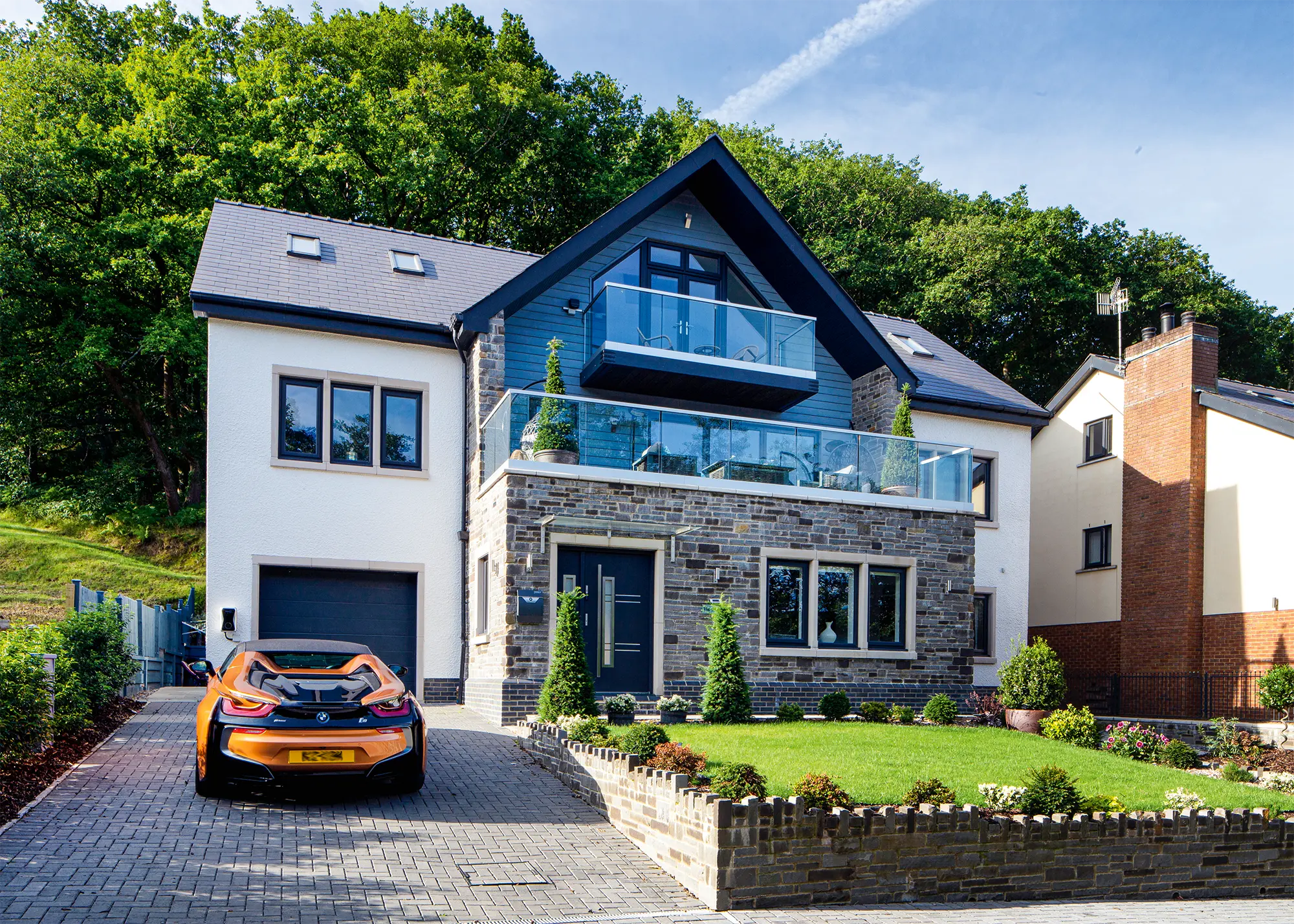 Block sales built house