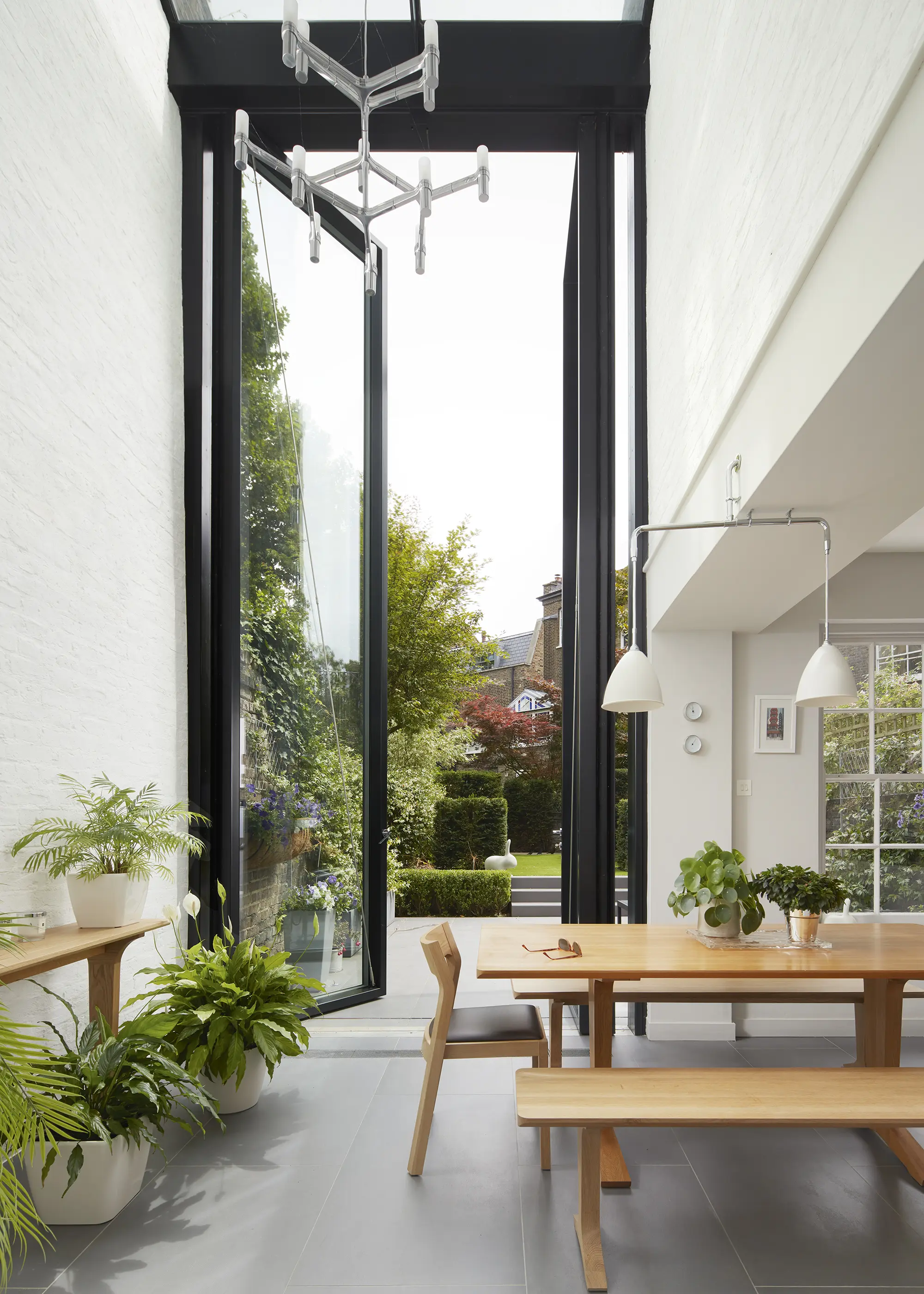 Spectacular Listed House Extension with Double-Height Glazed Doors