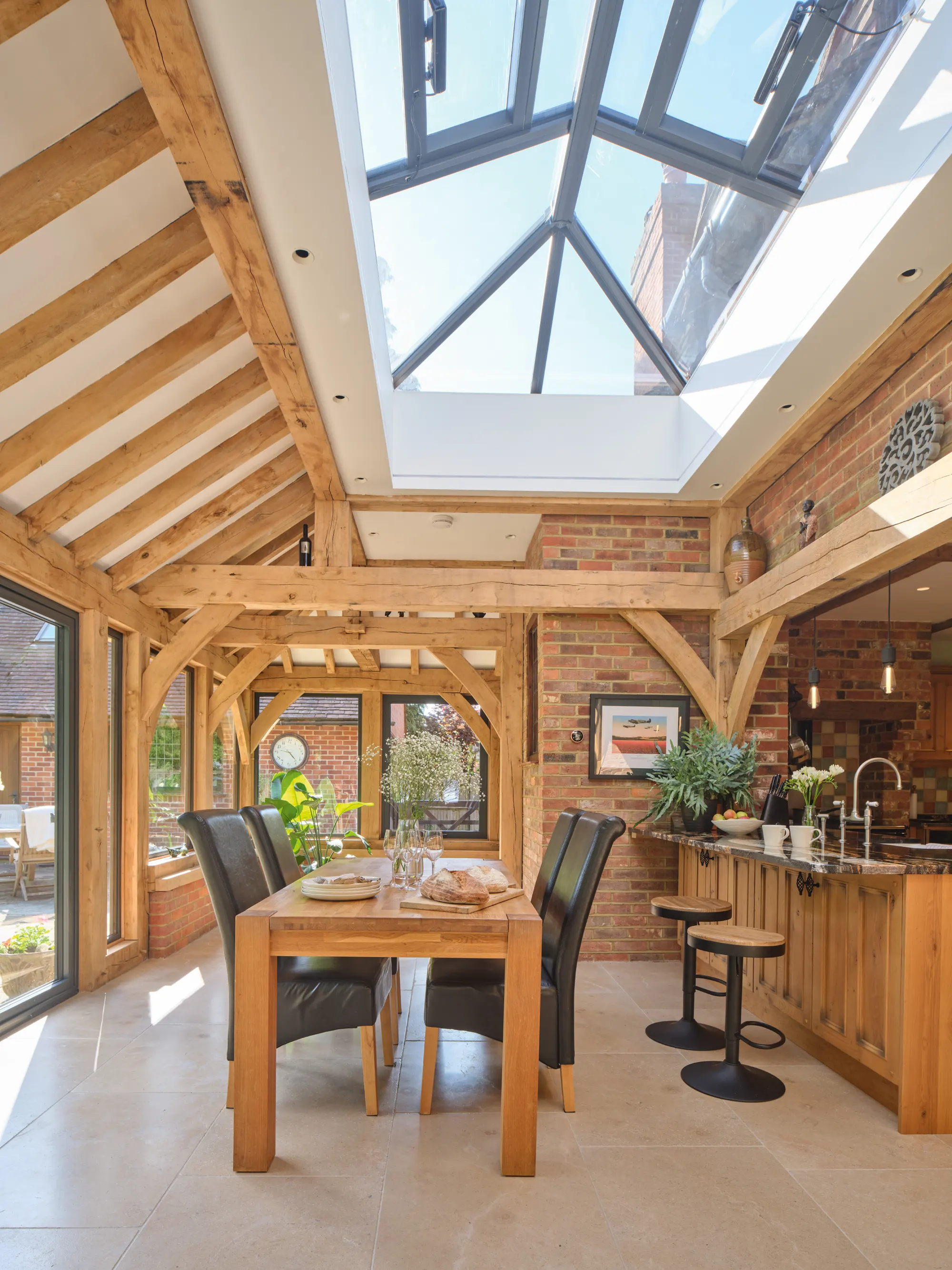Charming Oak Frame Extension to a Period Home