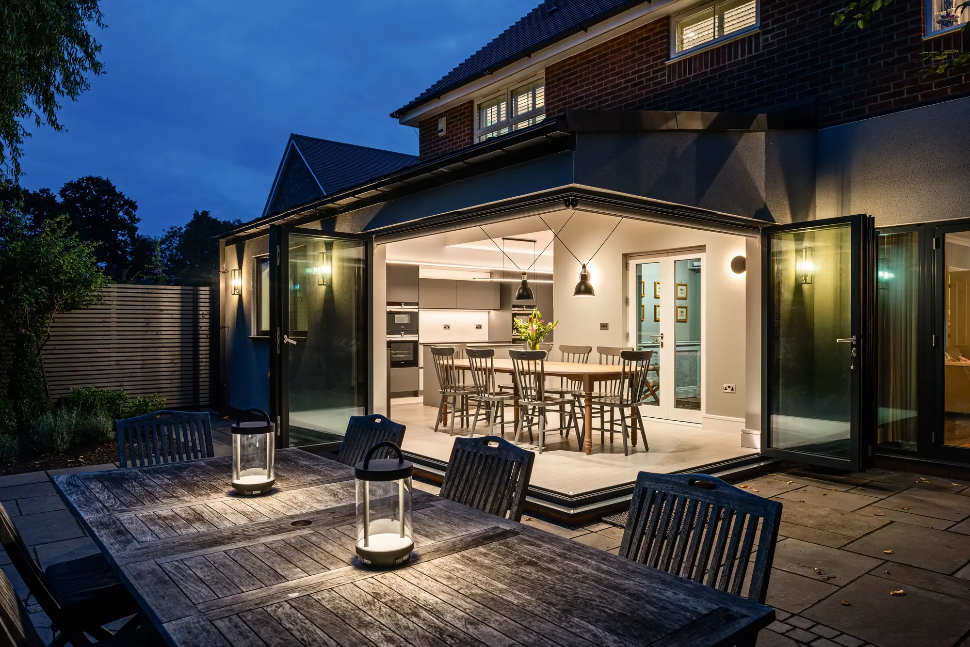 Seamless Connection Created with Bifold Doors