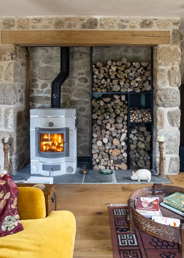 Carbon-Neutral Agricultural Renovation in Cornwall stove