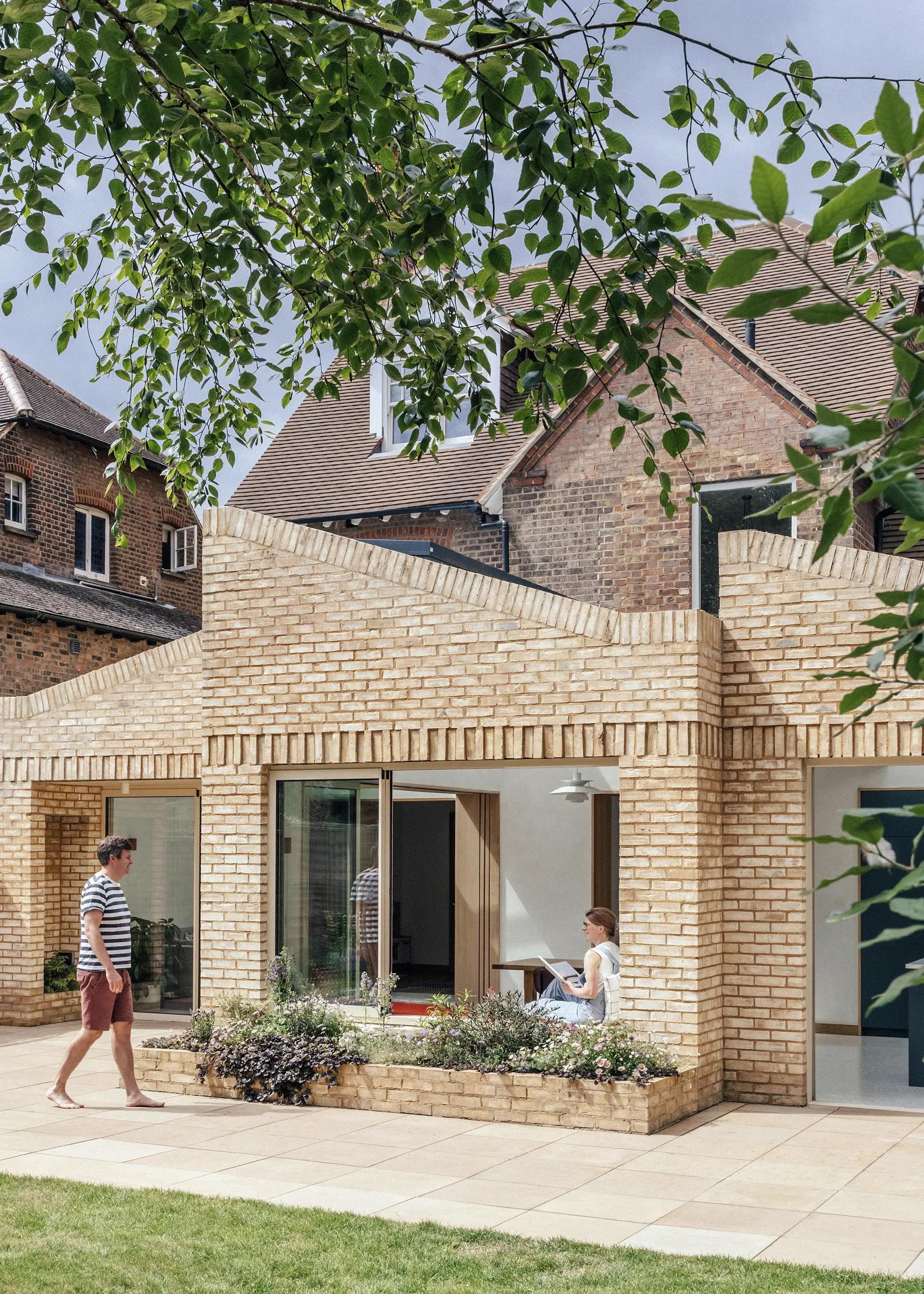 Pitched Roof Extension with a Handmade Brick Finish