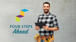 Four steps ahead tradesmen