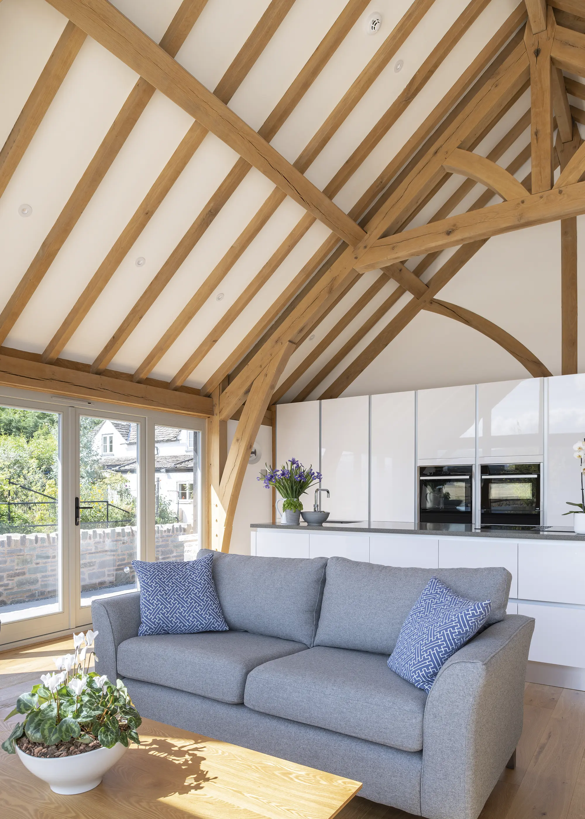 Striking Timber-Clad Oak Frame Home in the Welsh Countryside