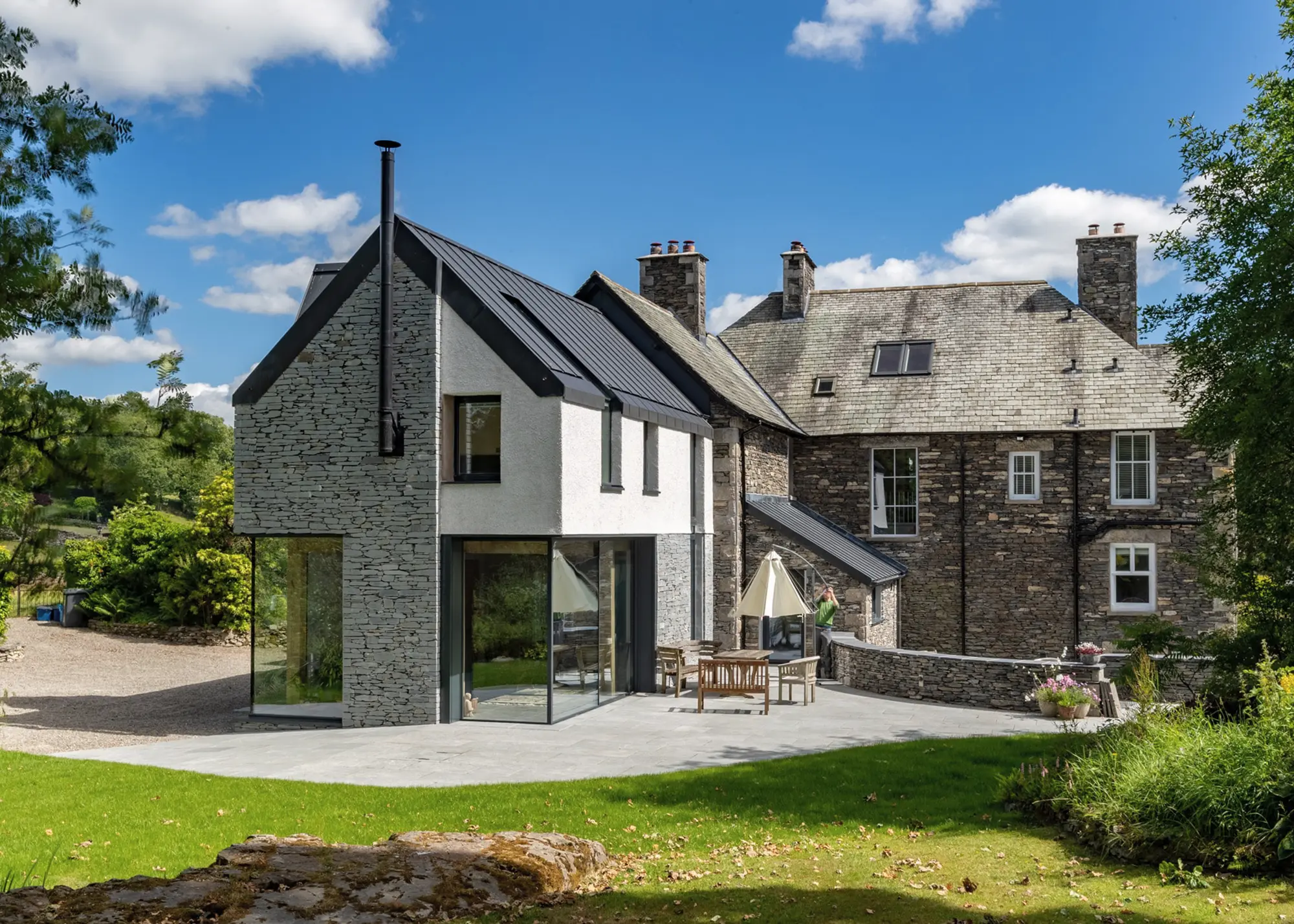 Contemporary Oak Frame Extension to an Edwardian Vicarage