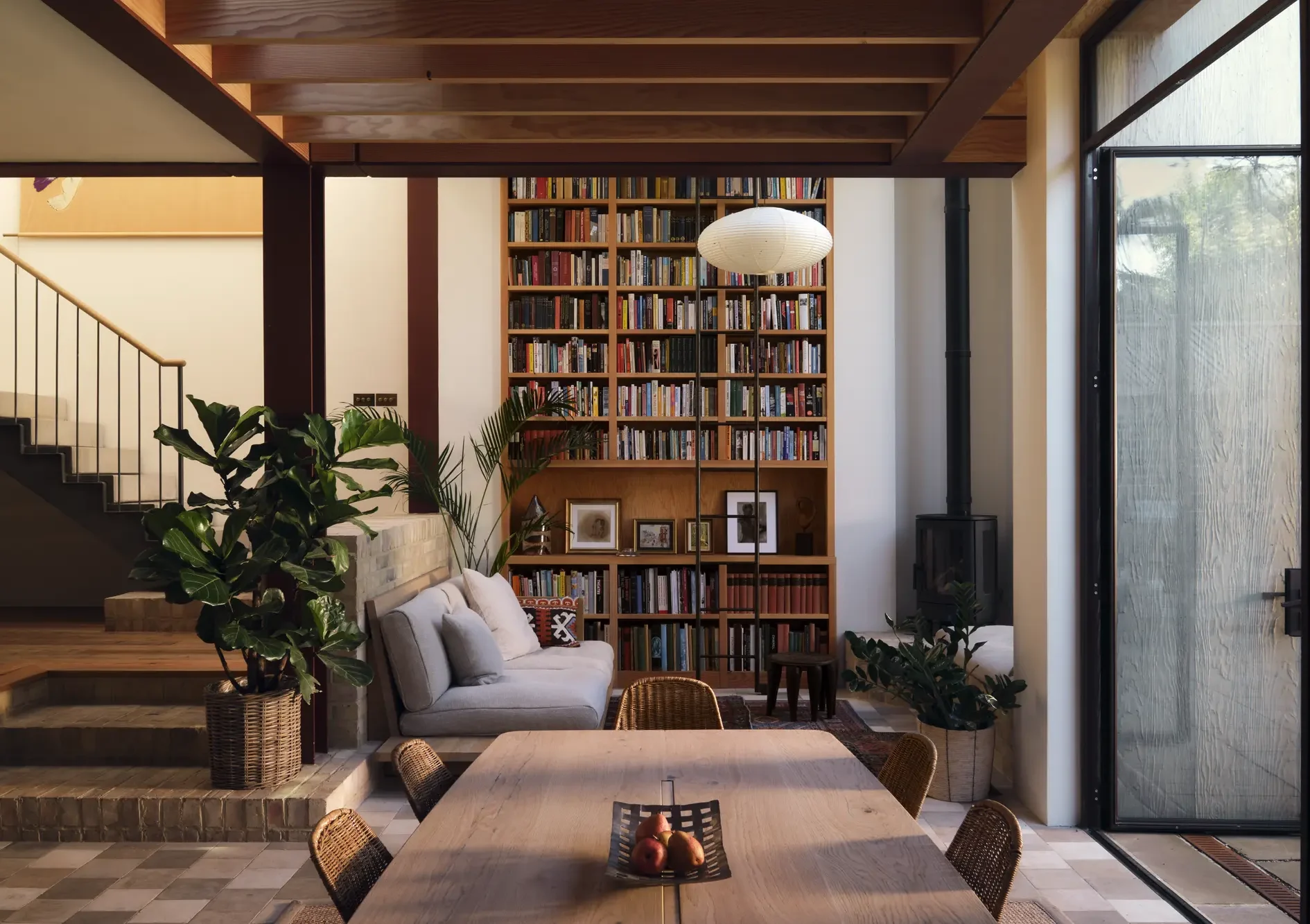 Victorian terraced house with a full glazed extension and rich interior scheme