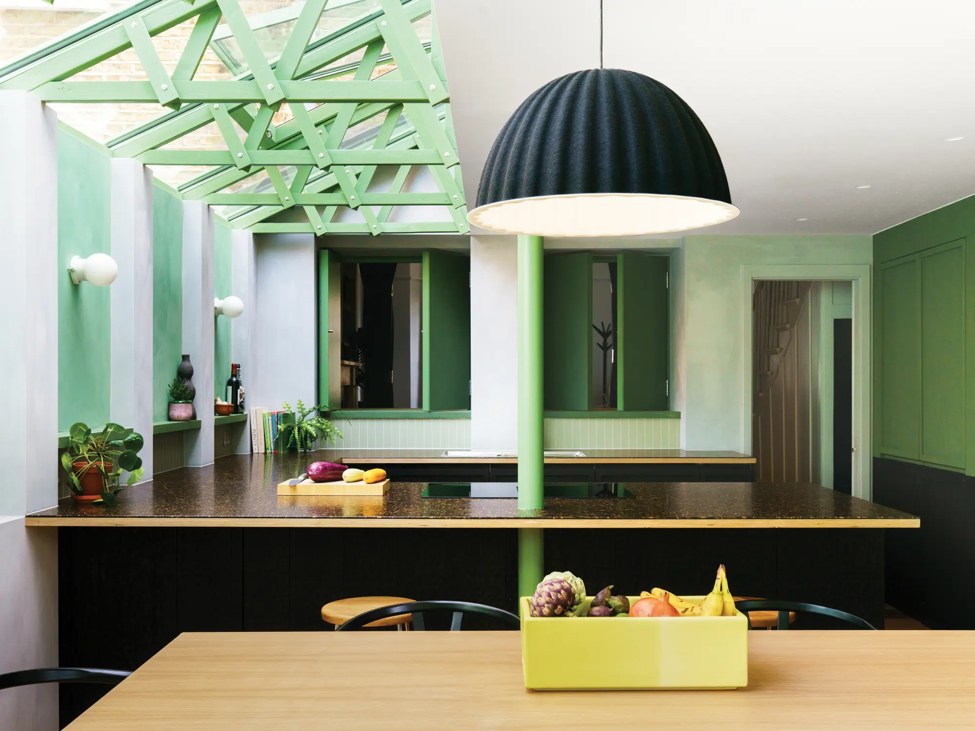 Terraced house in London with a contemporary & colourful extension