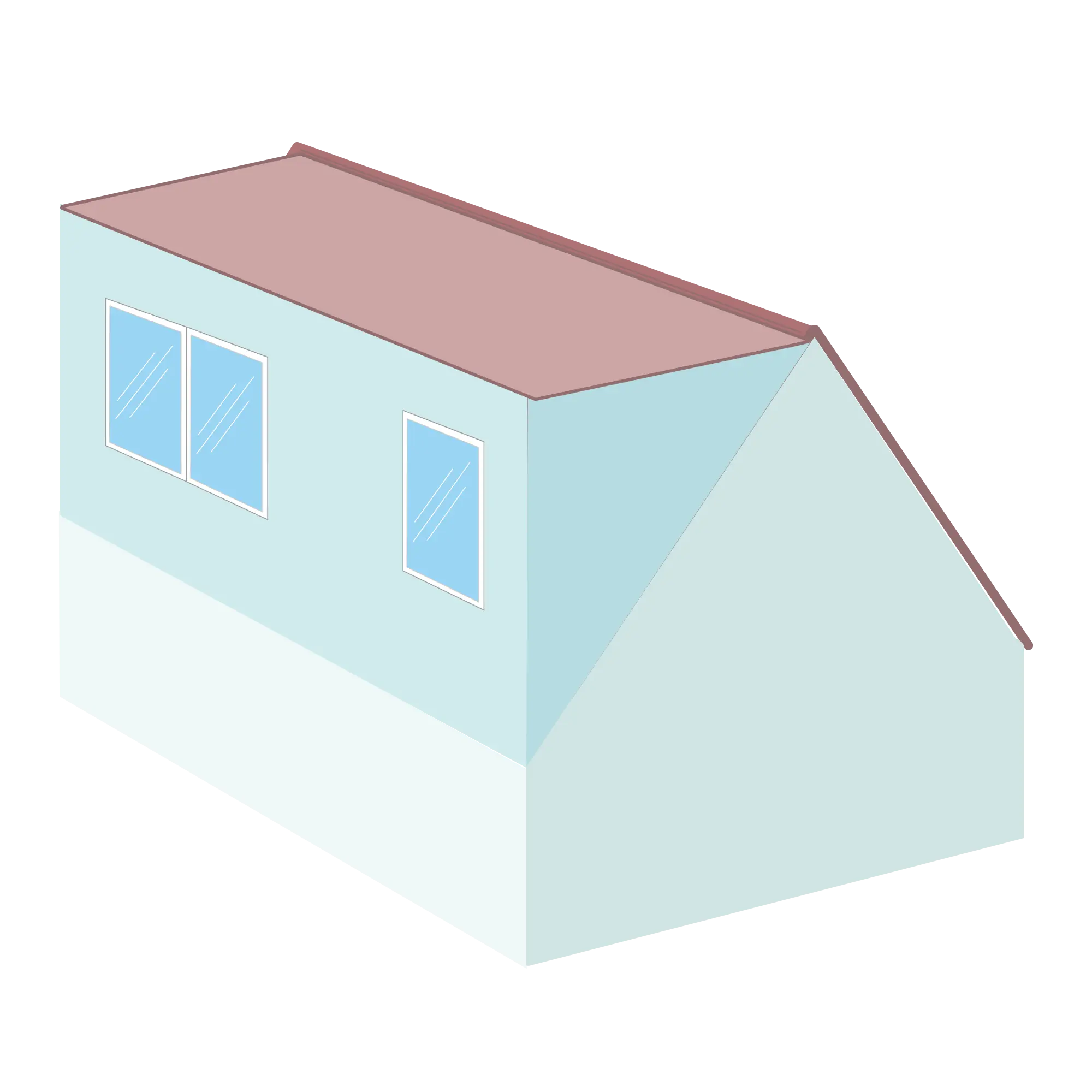 Mansard loft conversion graphic