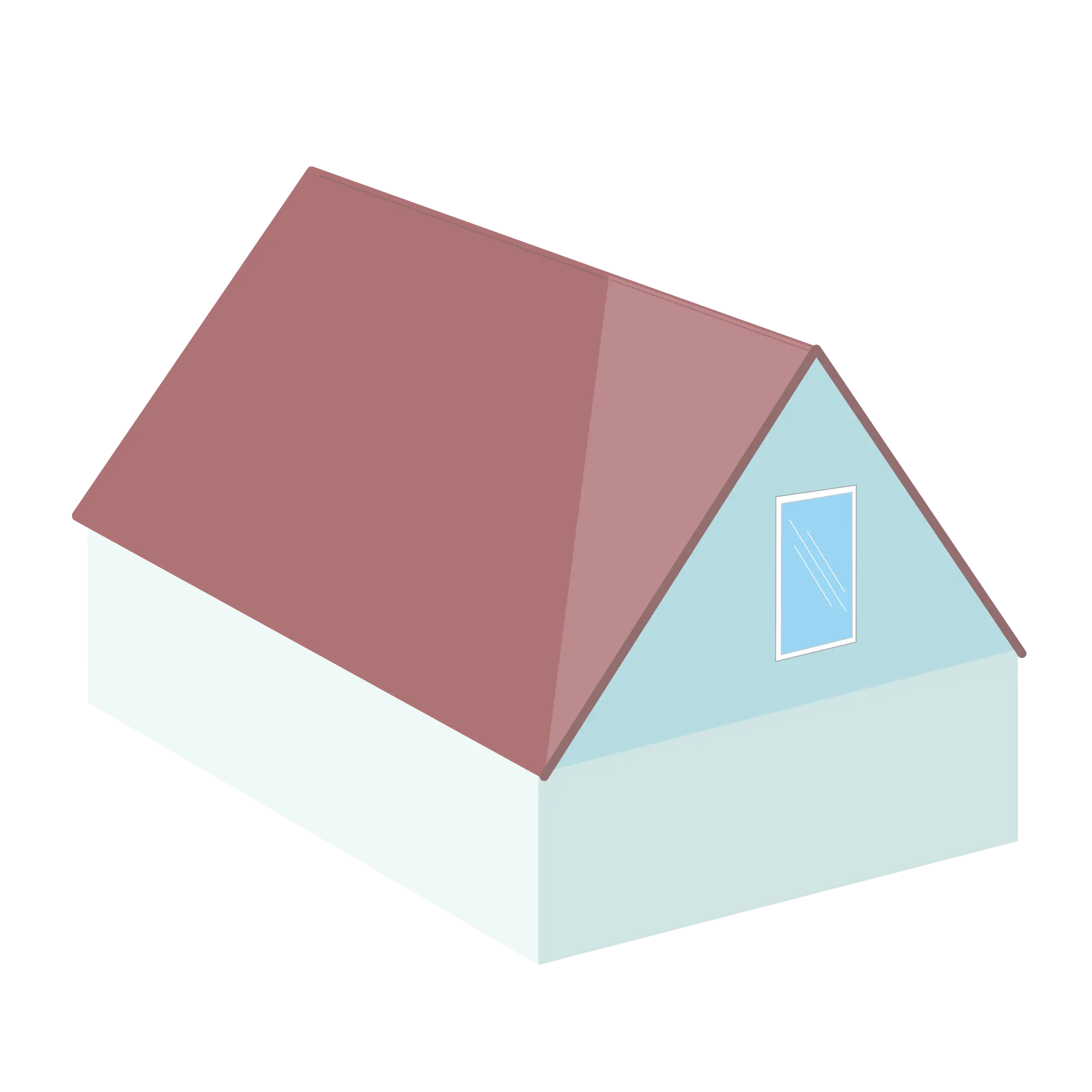 hip to gable loft conversion graphic