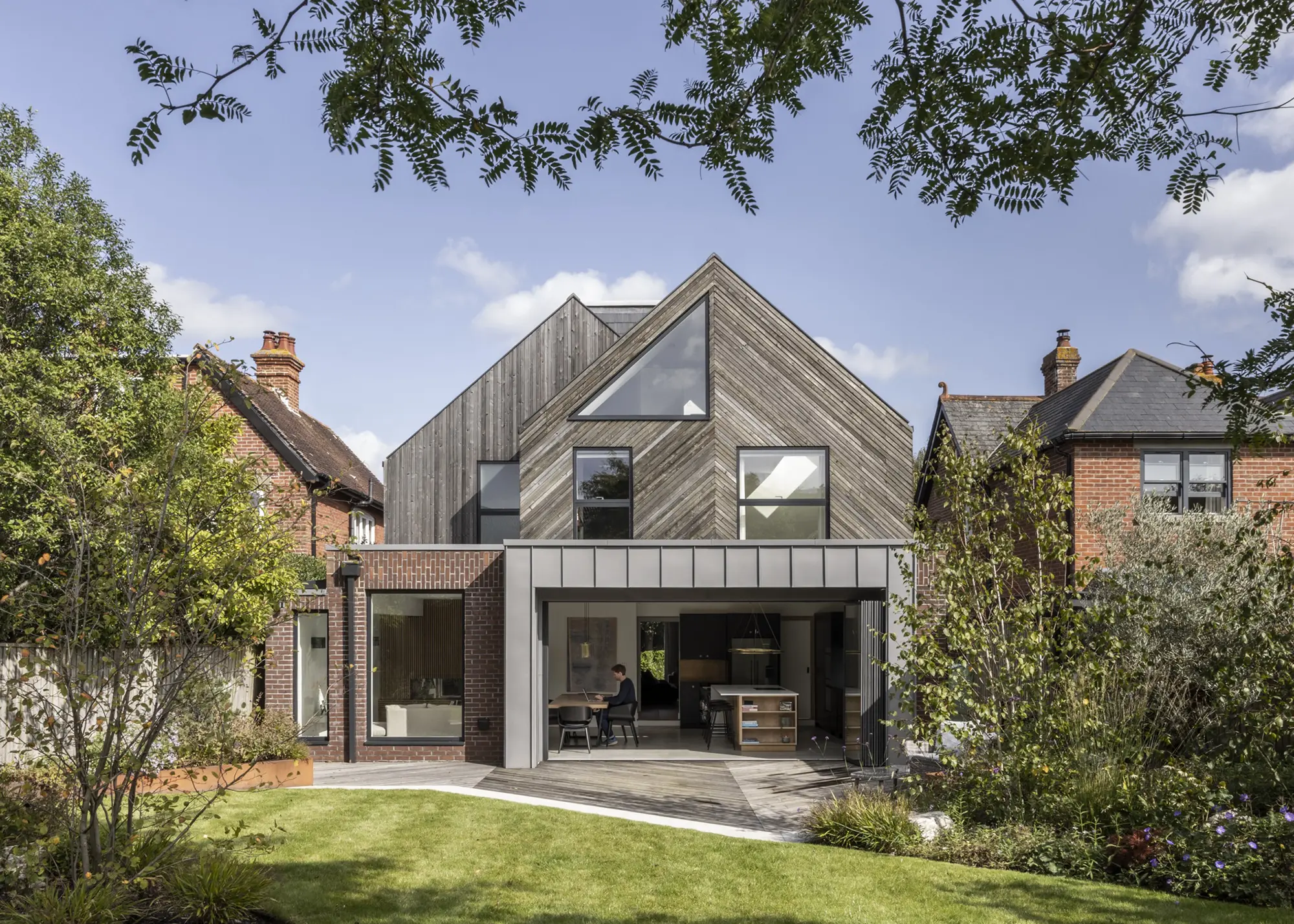 Contemporary SIPs Home with Striking Stepped Gables