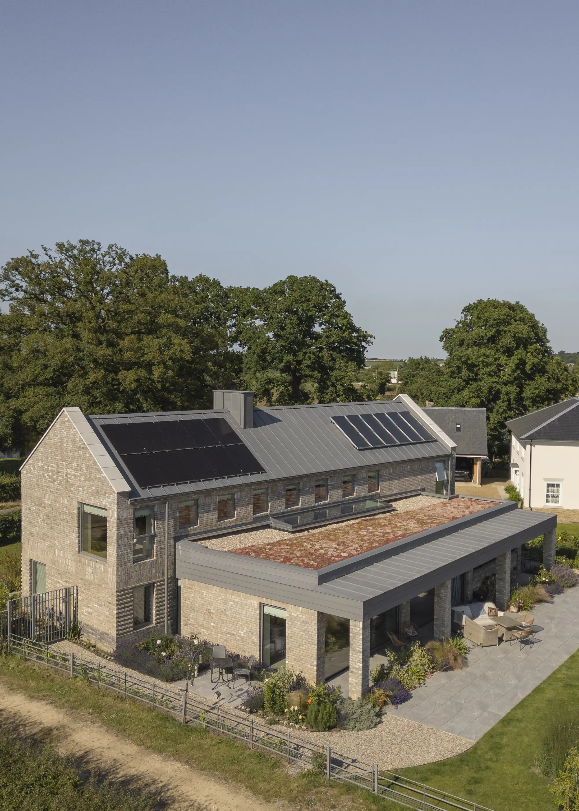 Low-Energy Timber Frame Self Build House with a Brick-Clad Finish