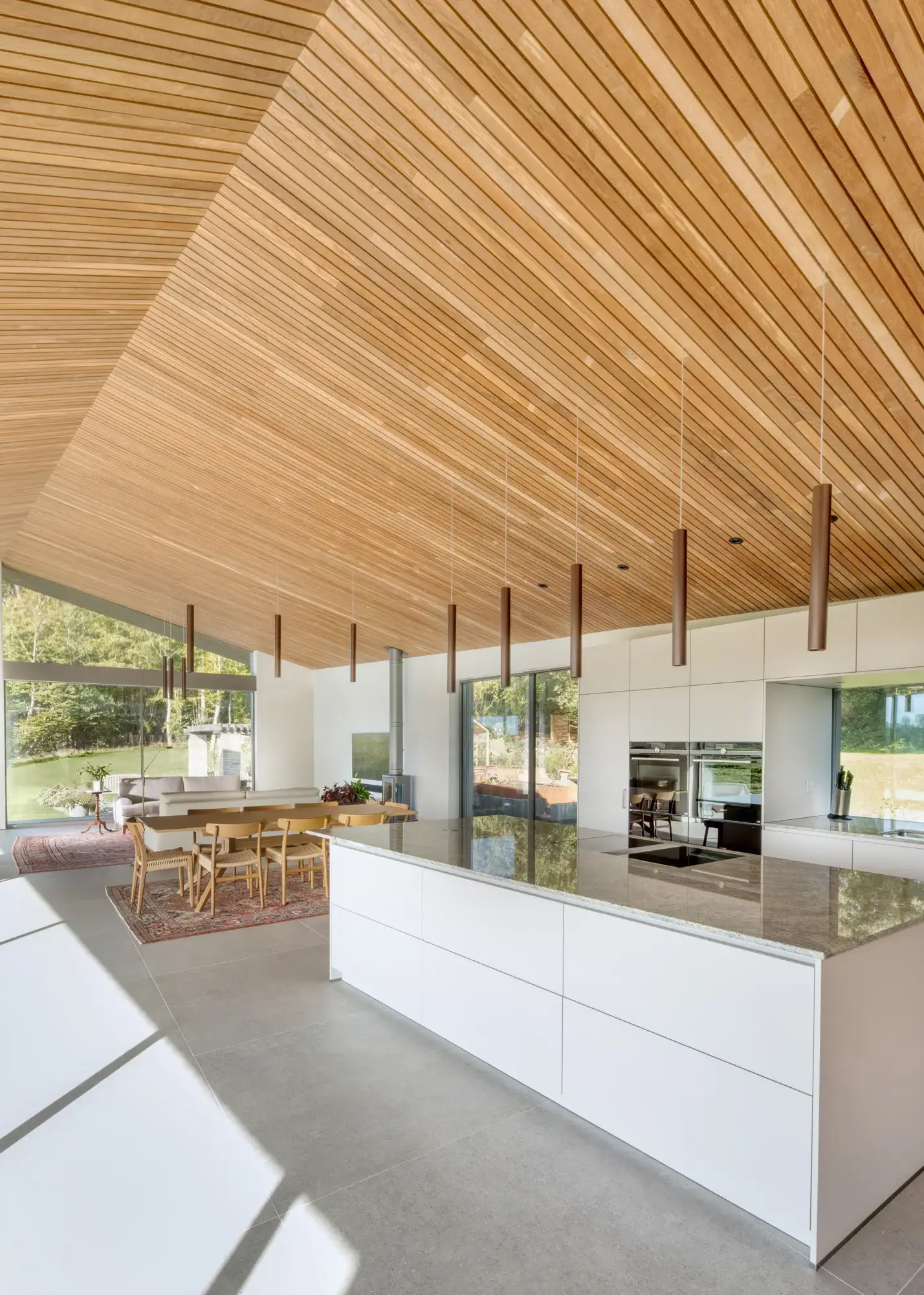 Dramatic self build with an upside down layout overlooking the River Avon