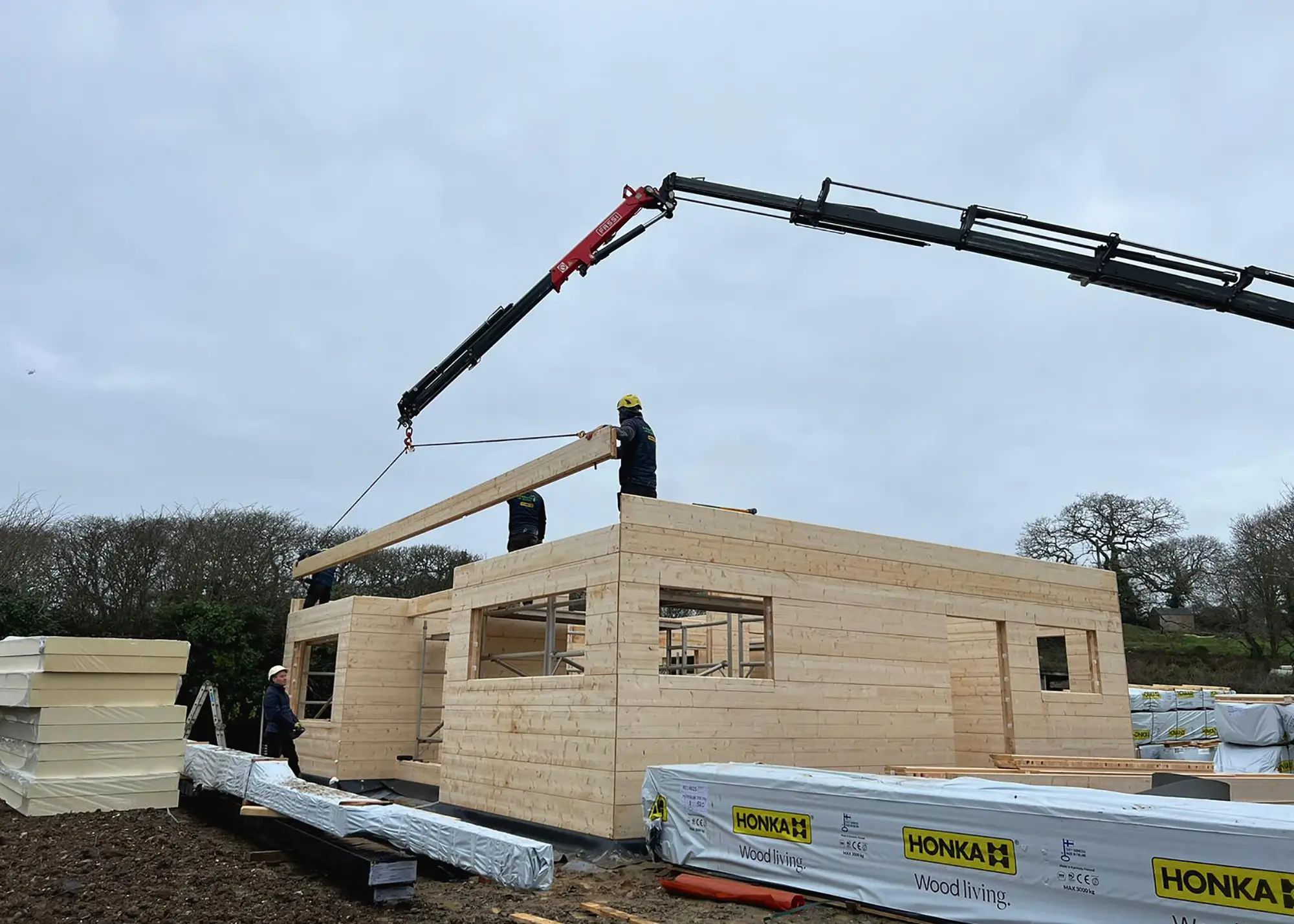 Demolish & Rebuild 1.5-Storey Self Build Log Home in Cornwall
