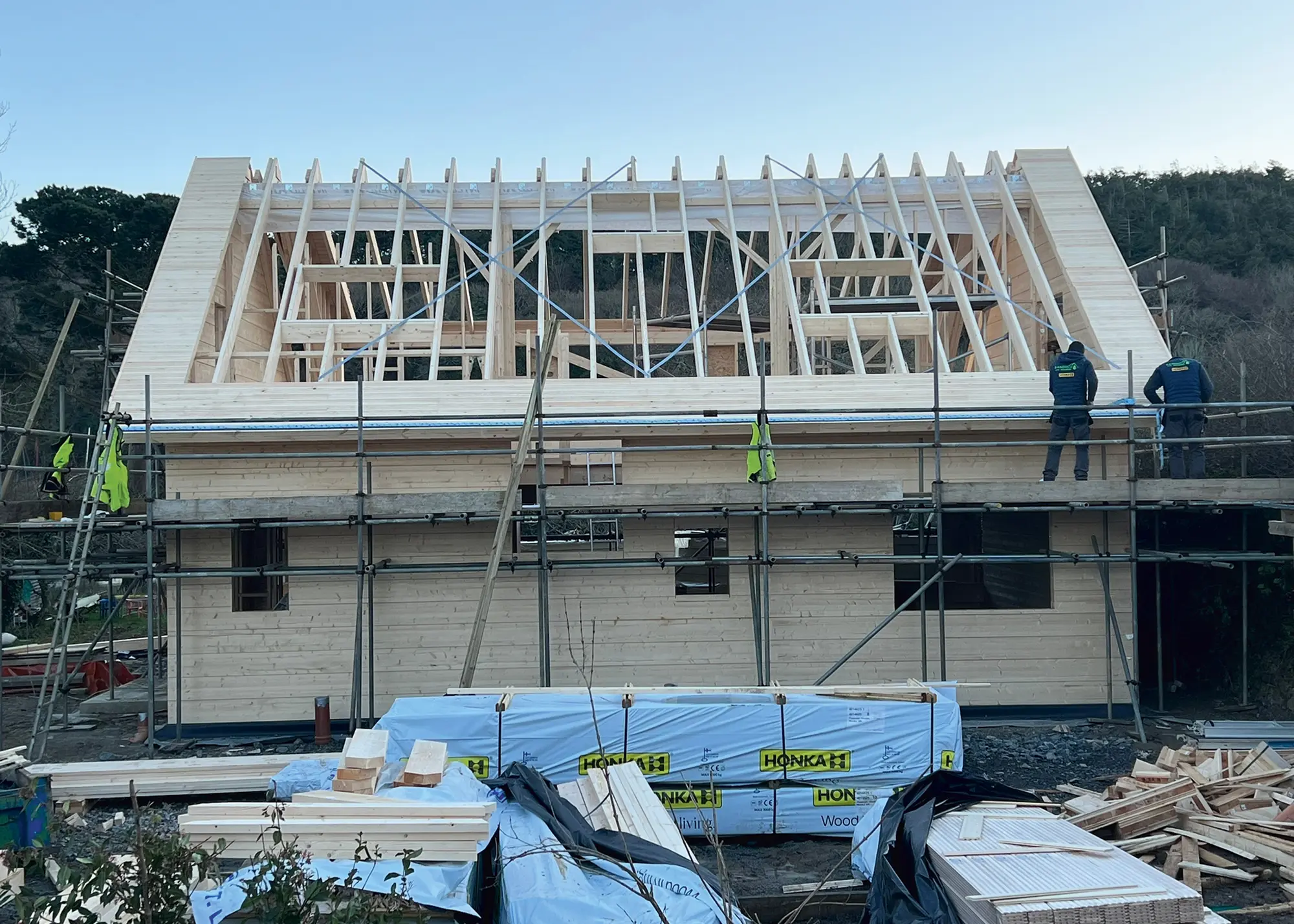 Demolish & Rebuild 1.5-Storey Self Build Log Home in Cornwall
