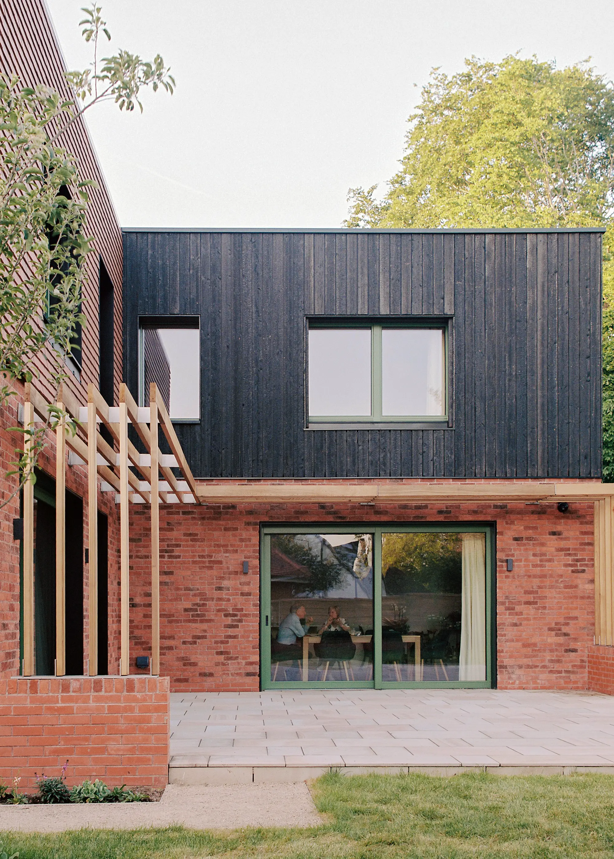 Clean, contemporary Passivhaus project with a brick & timber exterior