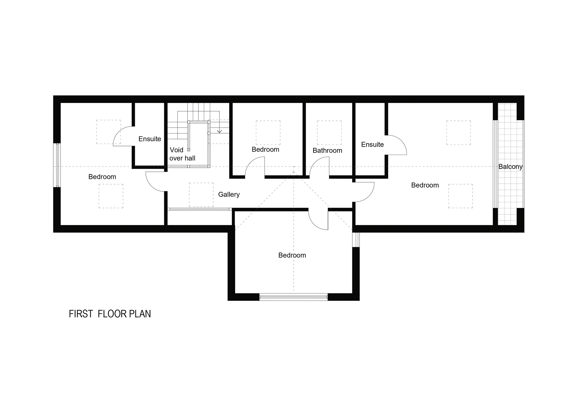 Four-Bedroom Barn-Style Oak Home House Plans