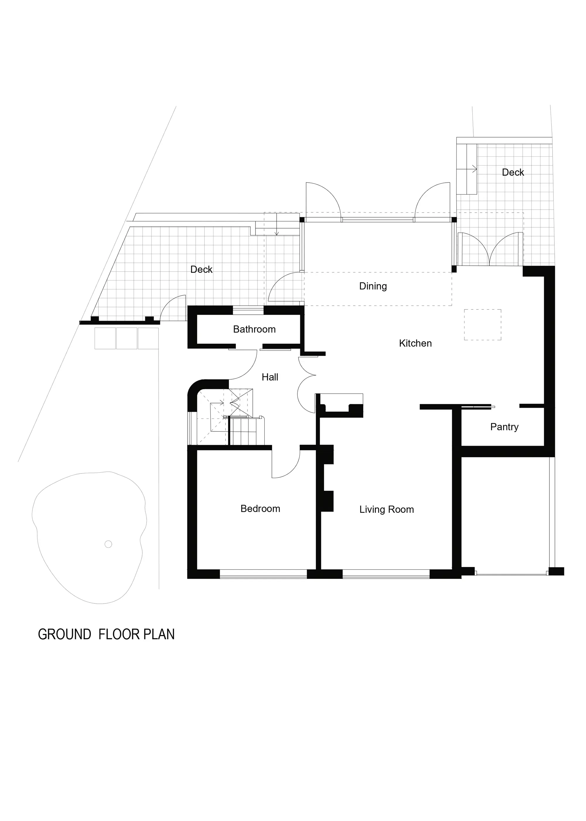 Four-Bedroom 1950s House Extension Floorplans