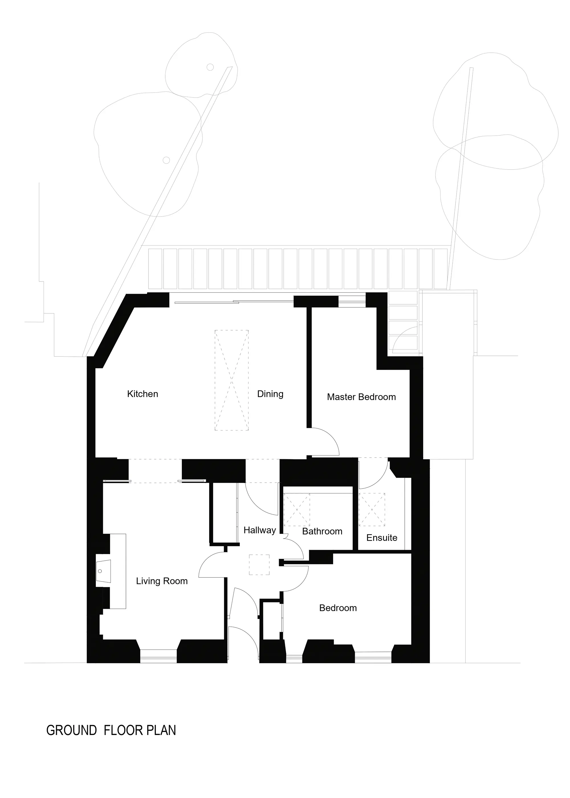 Two-Bedroom Cottage in East Lothian House Plans