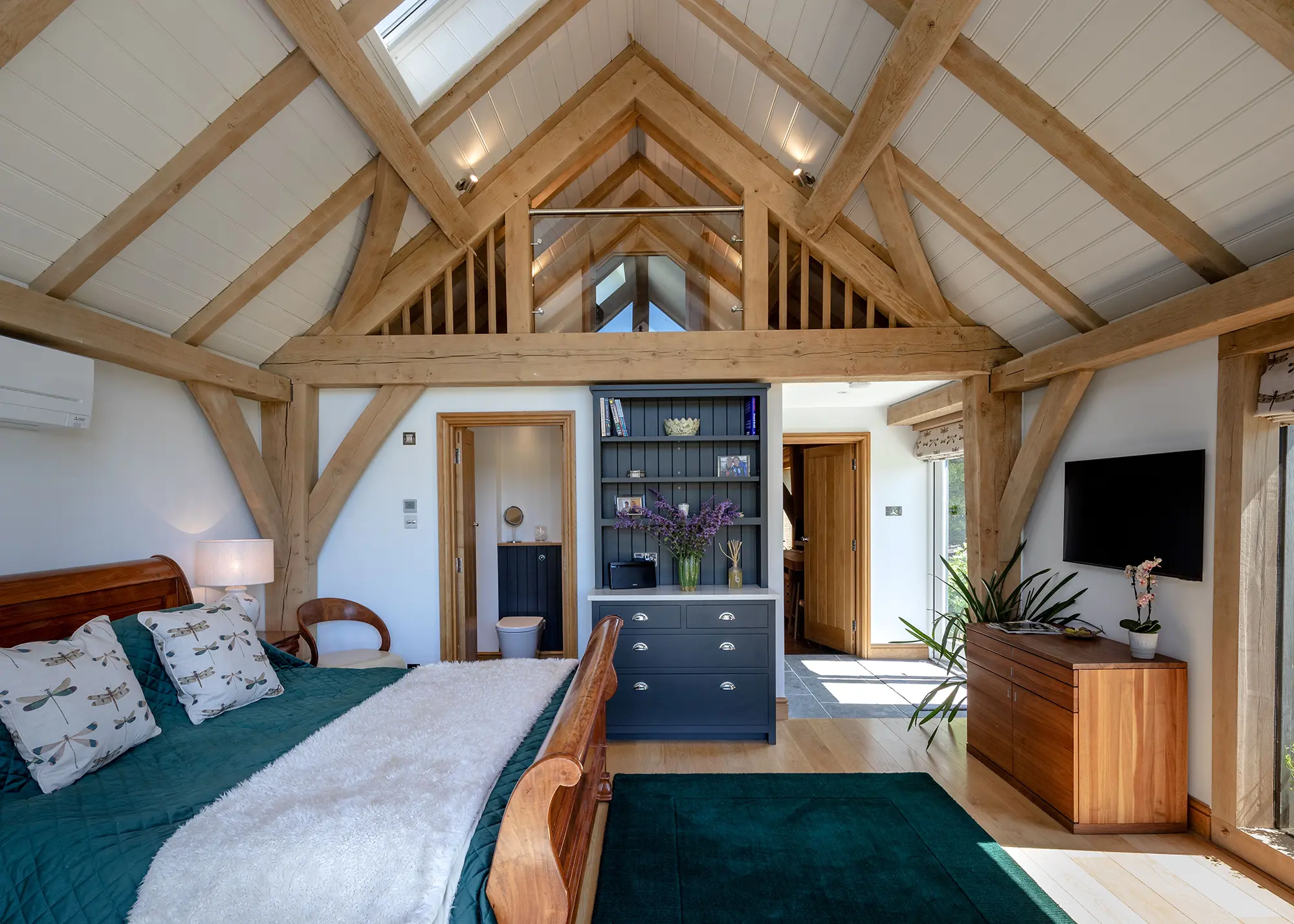 Derelict barn replaced with an efficient & sustainable oak frame granny annexe