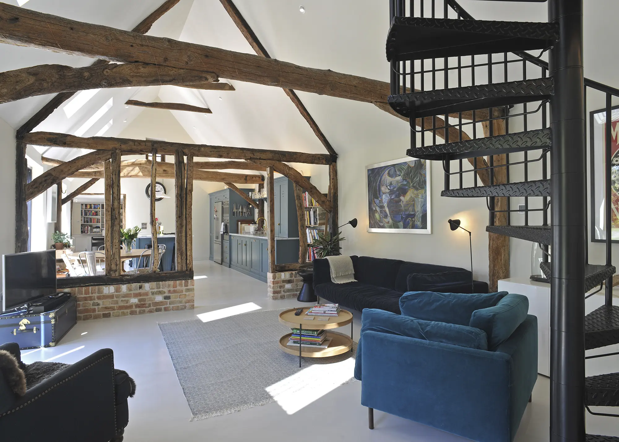 A listed barn transformed into a light & bright granny annexe