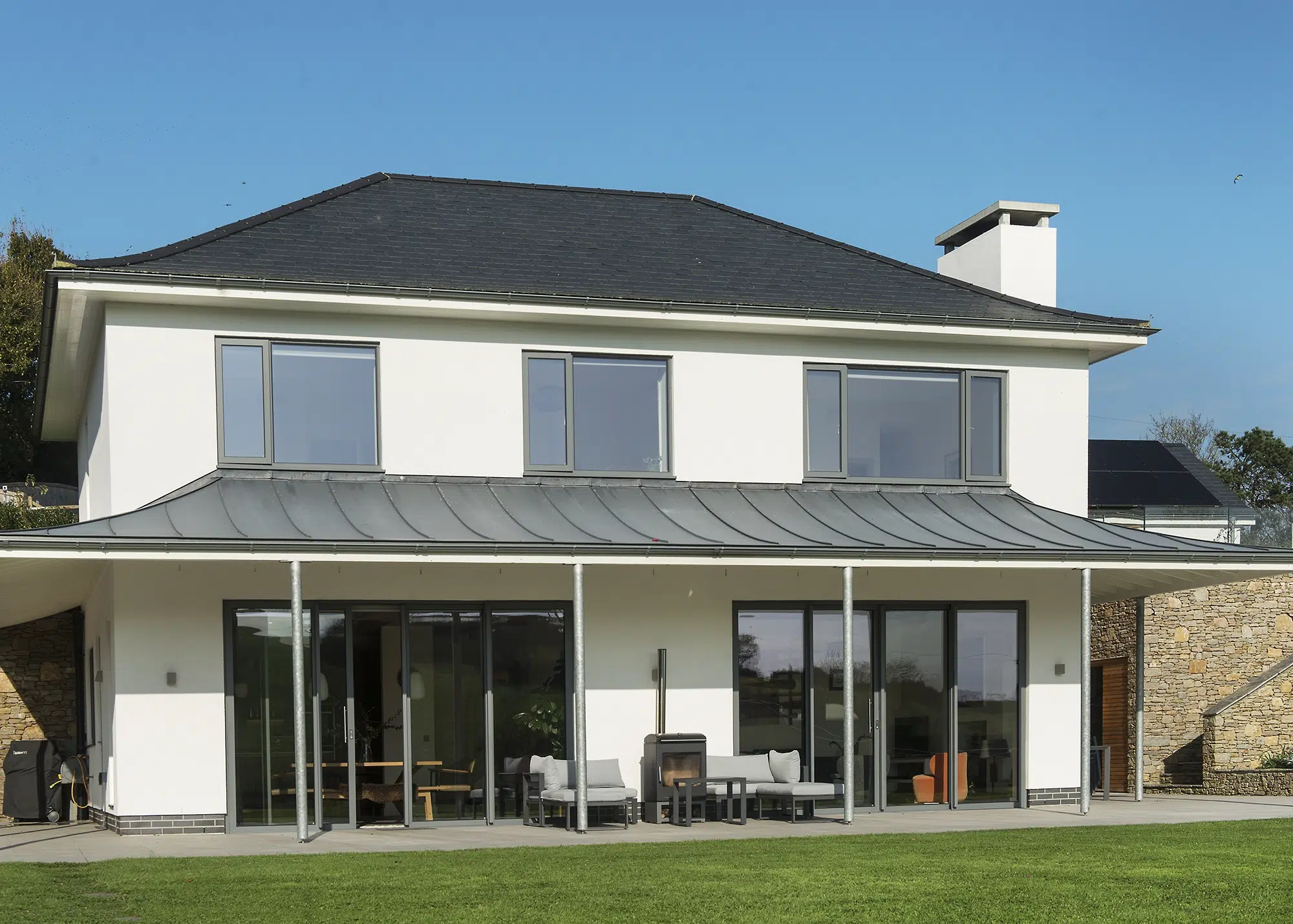 Spectacular, Low-Energy Replacement Home Built on a Sloping Plot in Devon