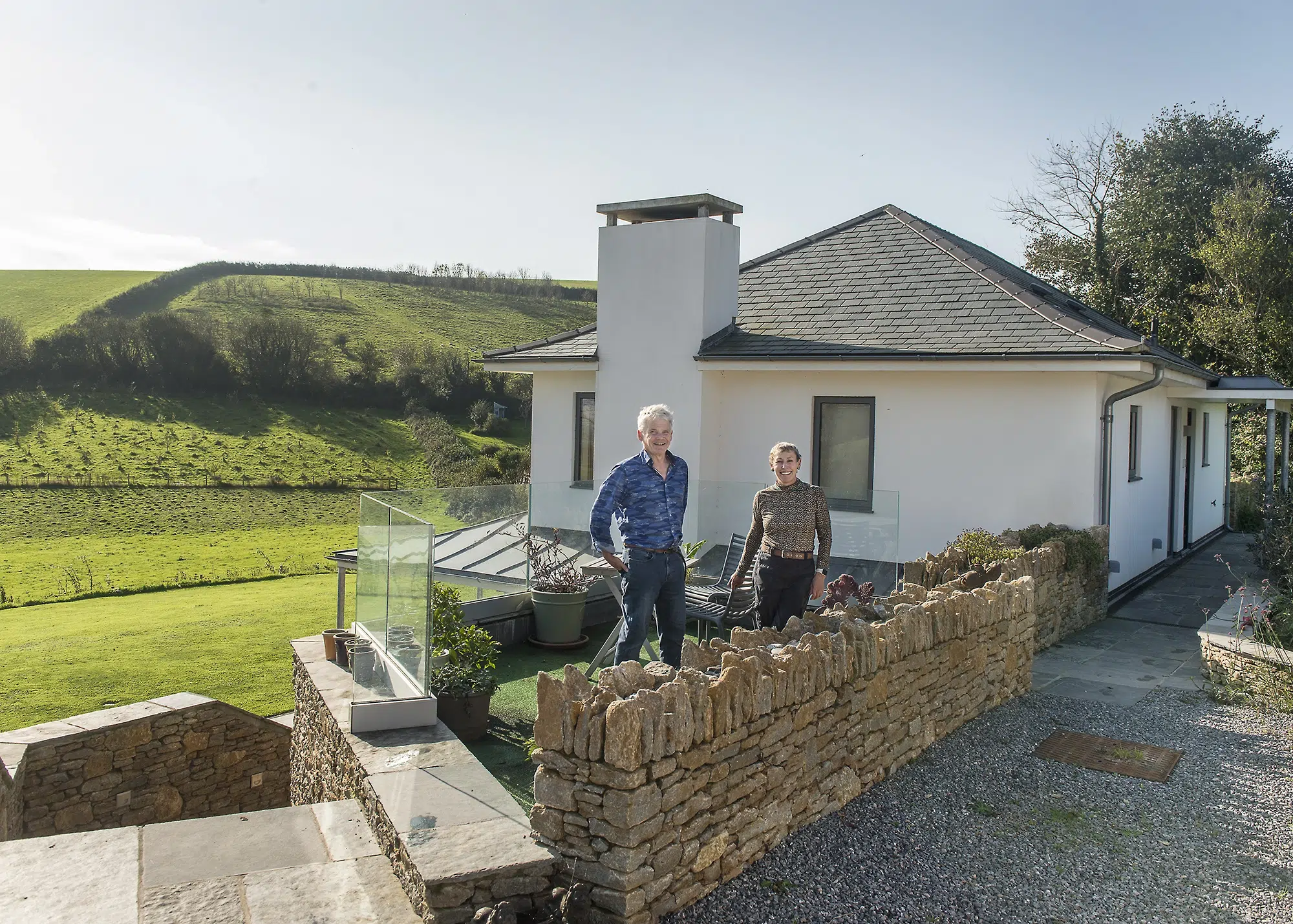 Spectacular, Low-Energy Replacement Home Built on a Sloping Plot in Devon