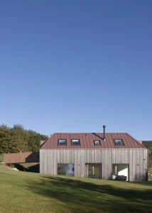 Futureproof Farmhouse-Style Home Built on a Brownfield Site in Scotland