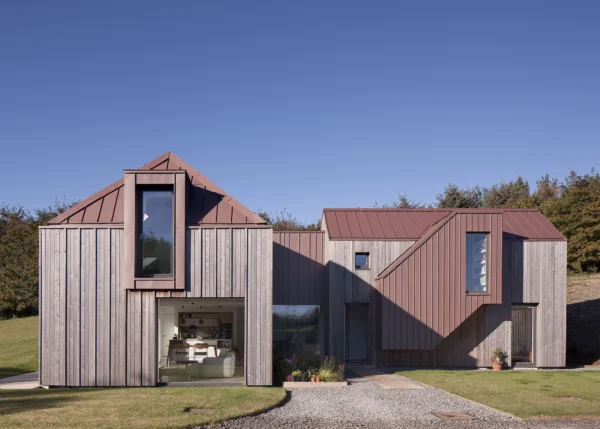 Futureproof Farmhouse-Style Home Built on a Brownfield Site in Scotland
