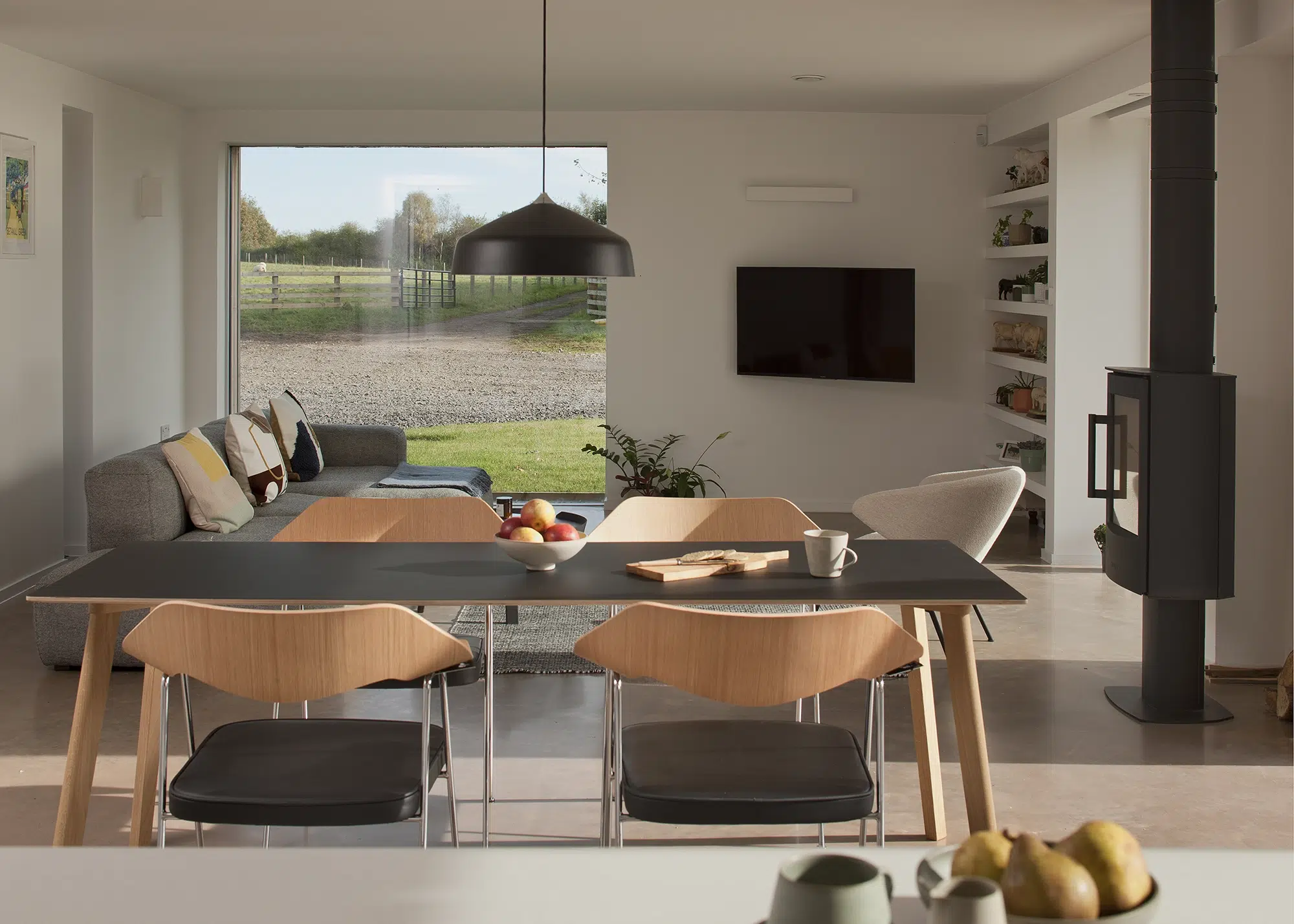 Futureproof Farmhouse-Style Home Built on a Brownfield Site in Scotland