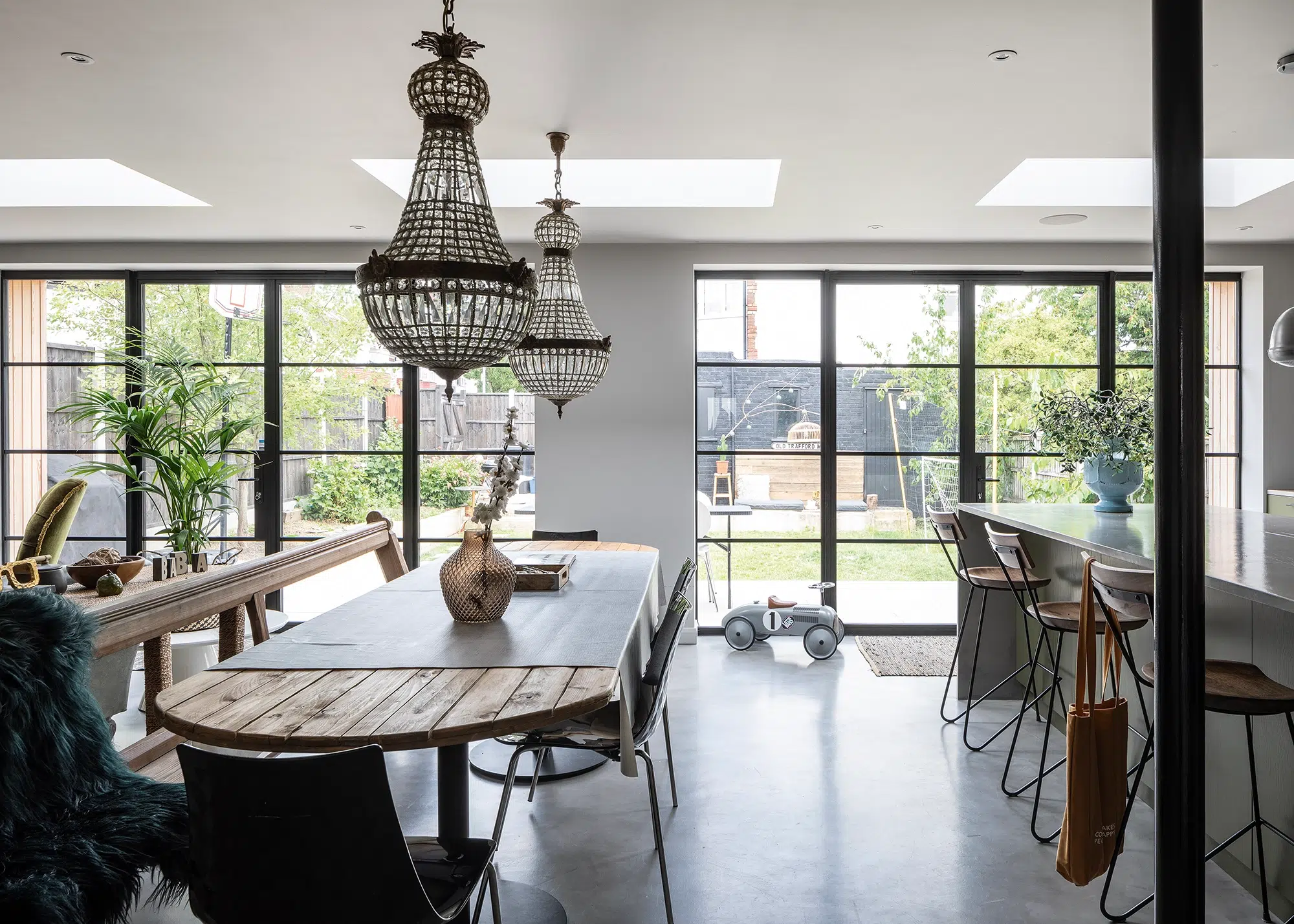 1930s Semi-Detached House in East London Opened Up with a Timber-Clad Extension