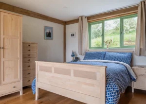 Oak Frame Upside-Down House Overlooking the Welsh Countryside