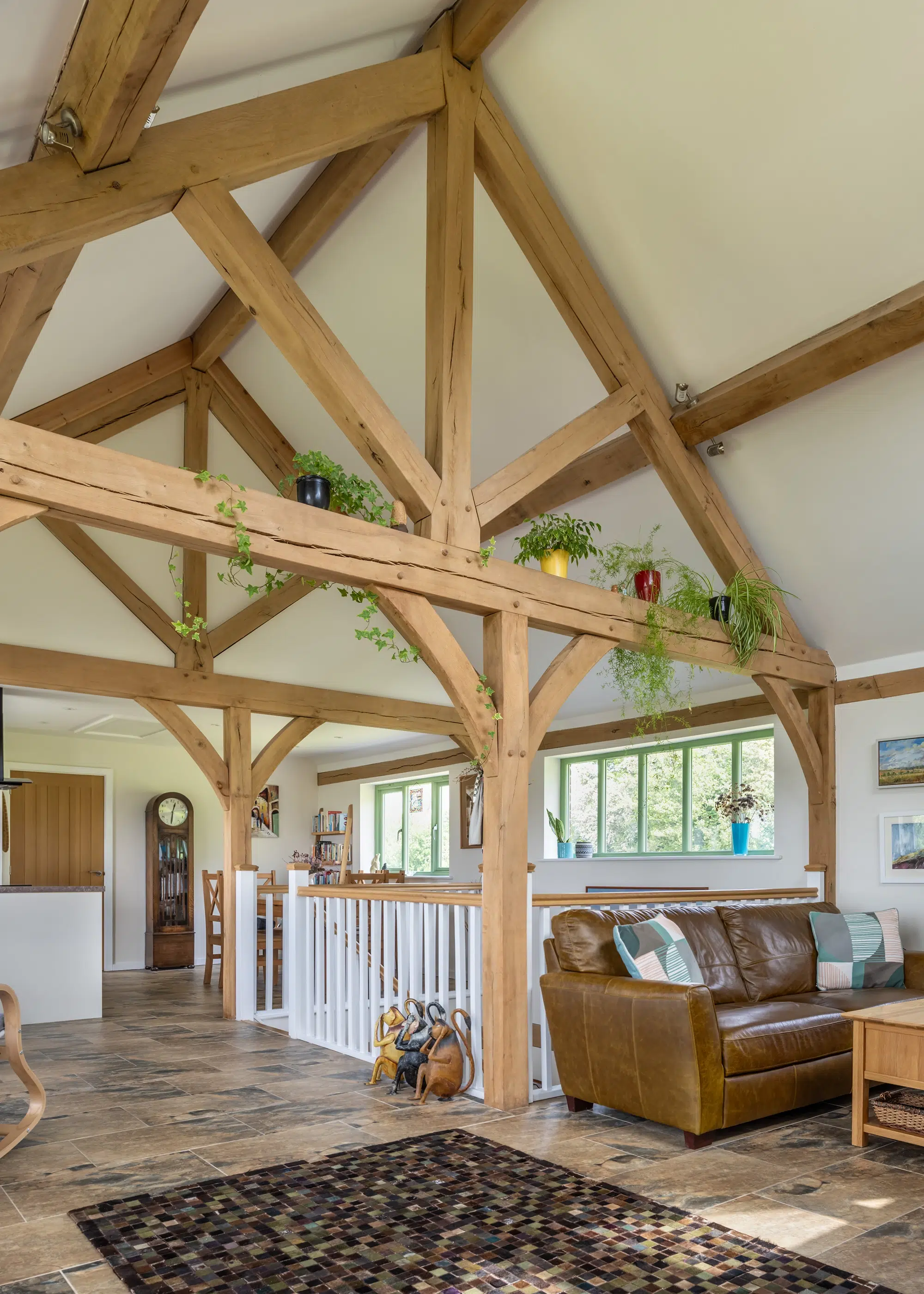 Oak Frame Upside-Down House Overlooking the Welsh Countryside