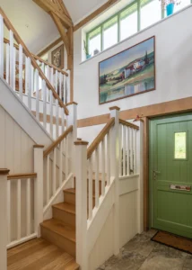Oak Frame Upside-Down House Overlooking the Welsh Countryside