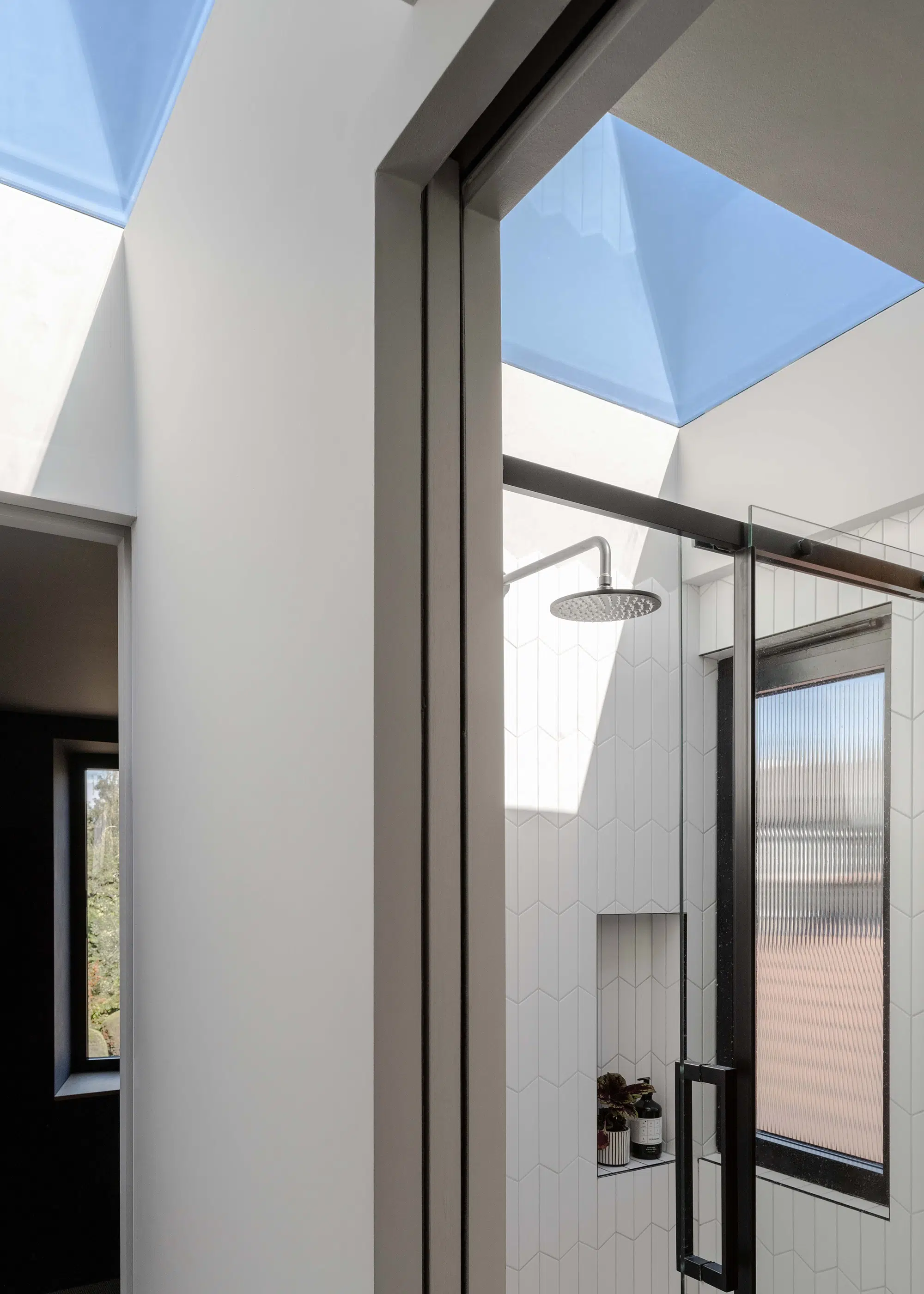 Small loft conversion with carefully positioned glazing