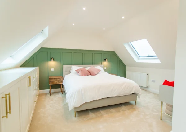 Light-filled bedroom loft conversion transformation