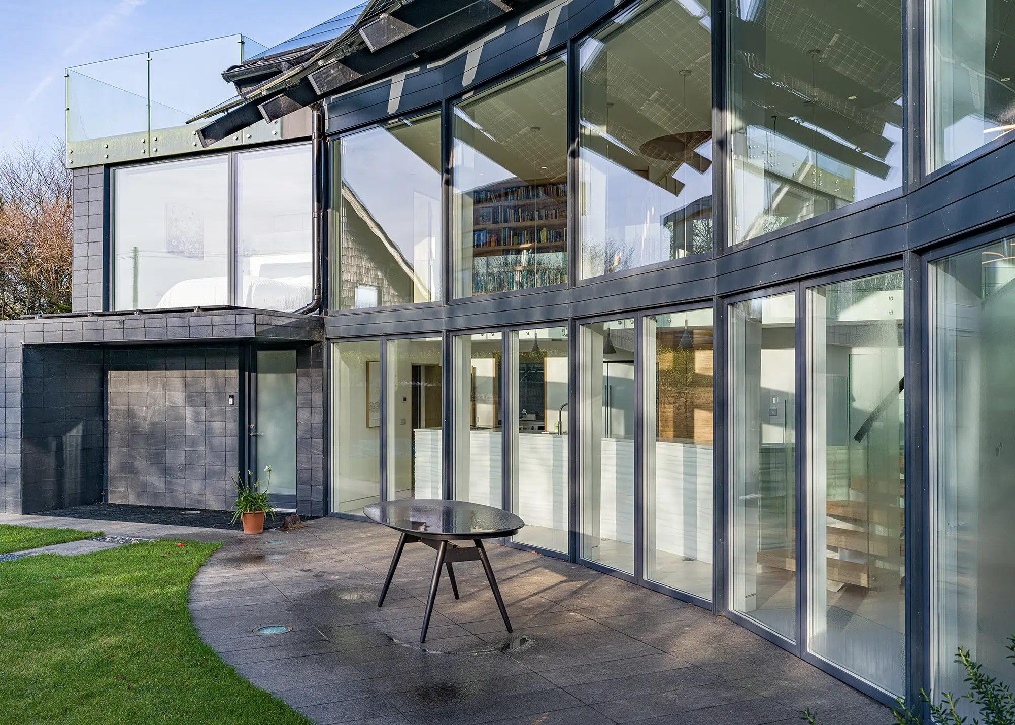 standout curved self build in Cornwall designed to maximise daylight