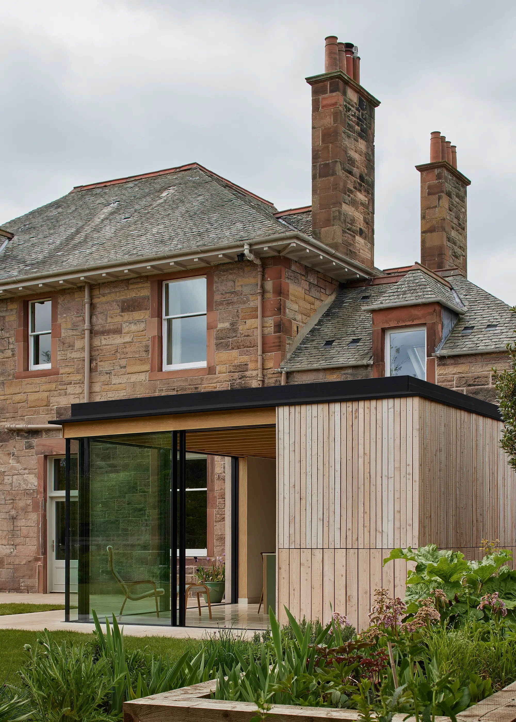 Detached Victorian home transformed with a double-height glazed extension