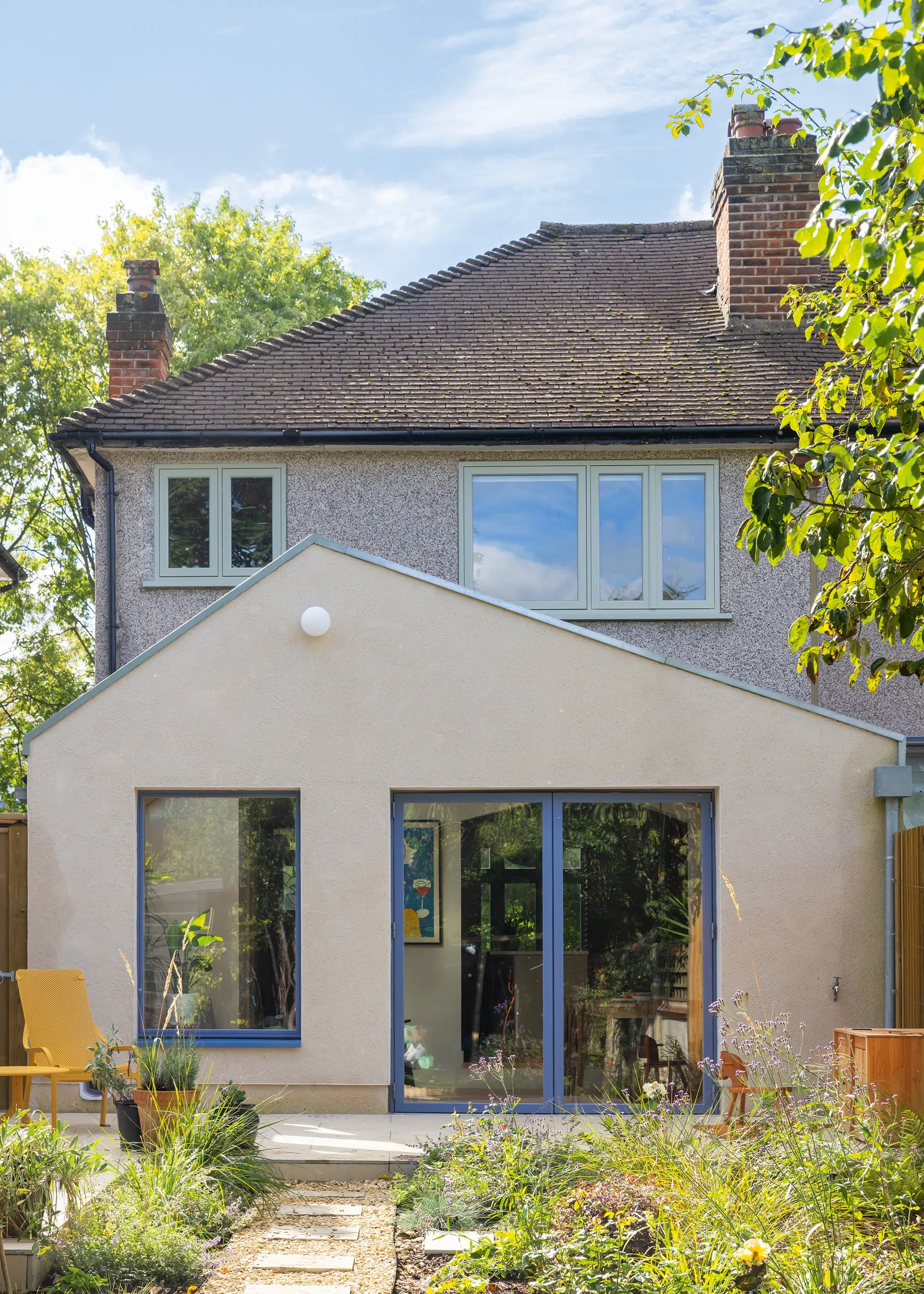 Semi-detached home upgraded with a rear timber extension