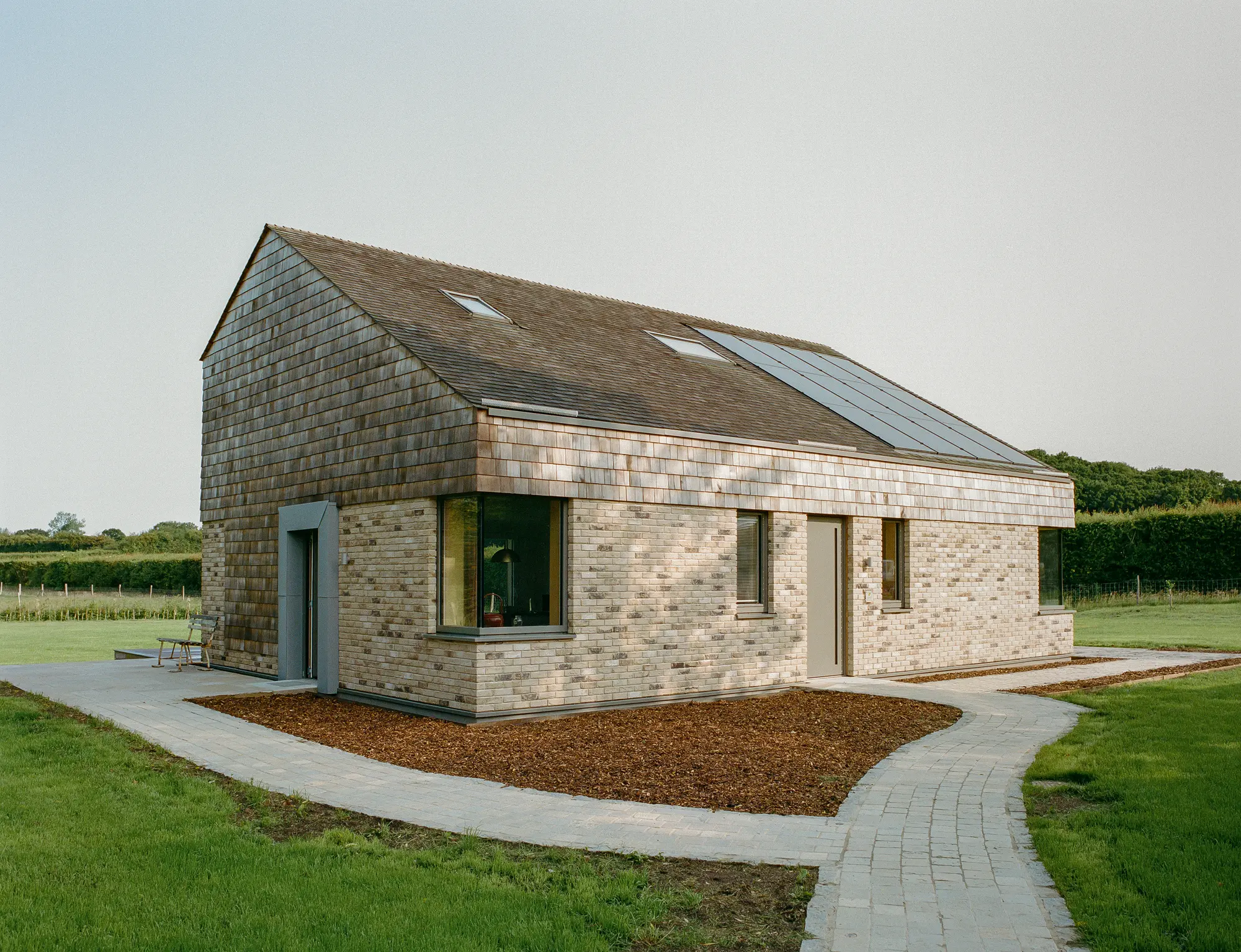 Cedar Shingle-Clad Passivhaus in East Sussex that Prioritises Feng Shui