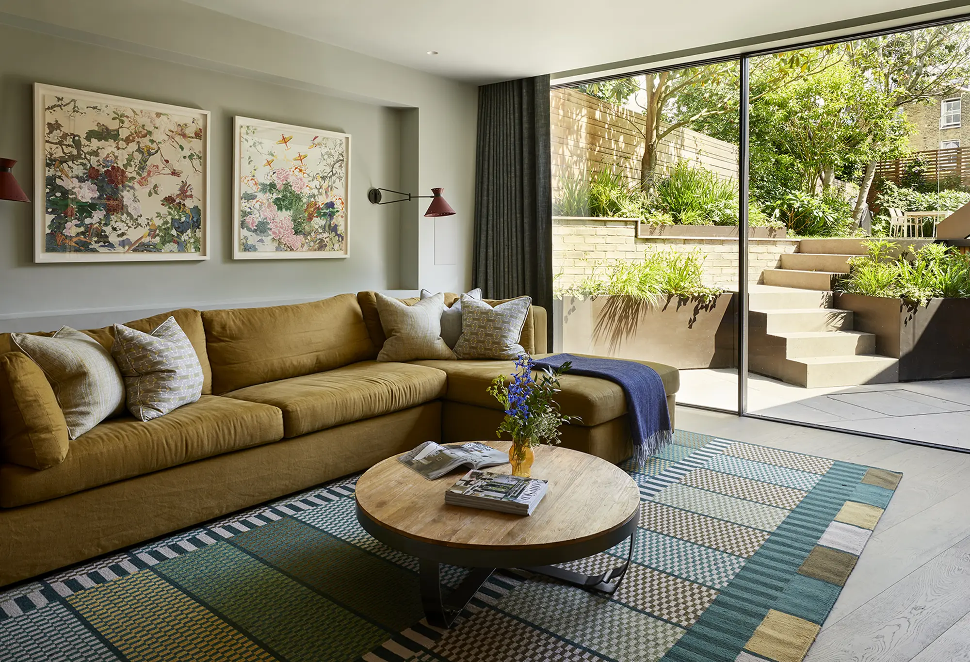Two-storey rear extension to a semi-detached home with generous glazing