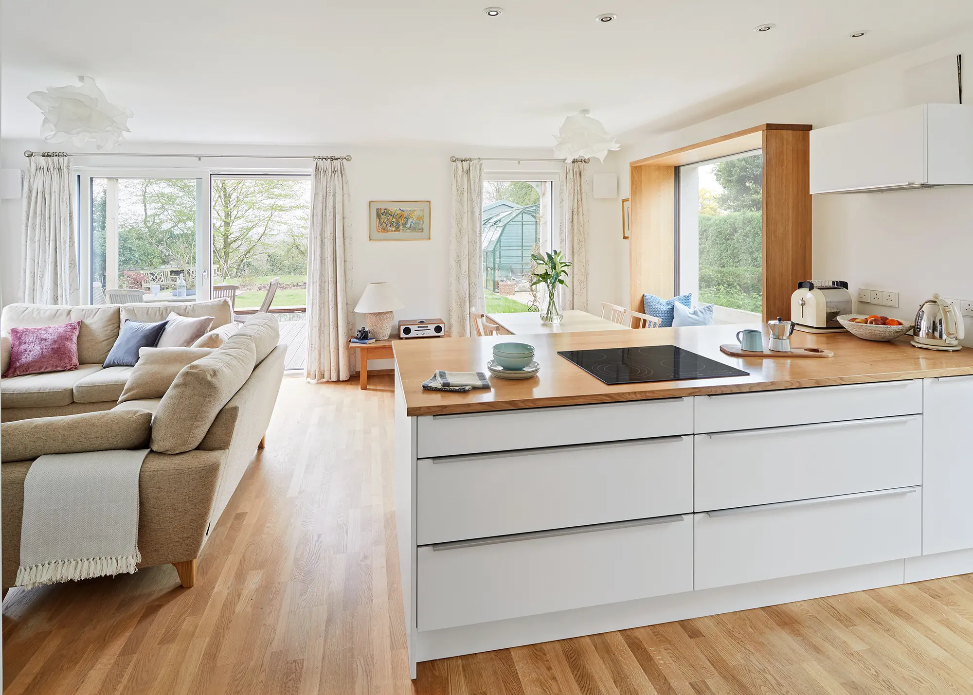 Adaptable family home built using a prefabricated timber structure